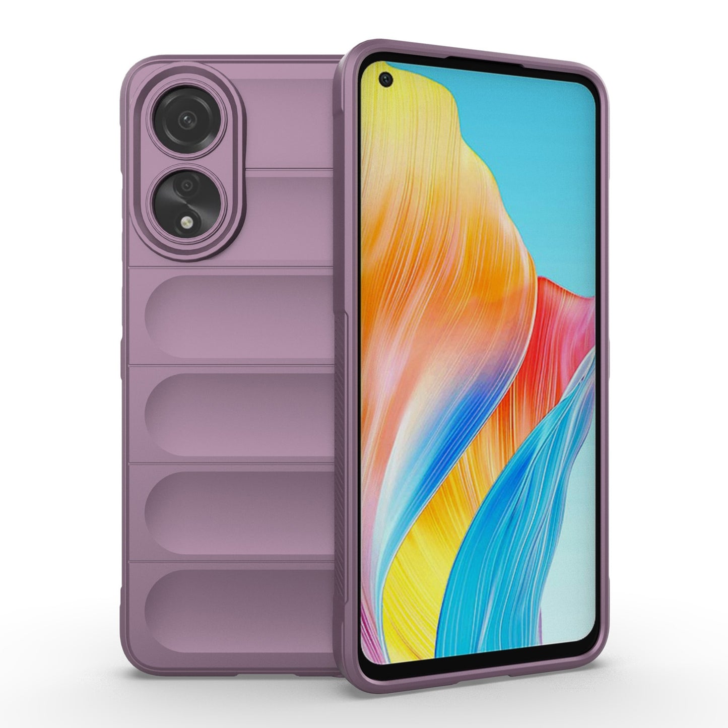 OPPO A78 4G Global Magic Shield Phone Case - Durable TPU + Flannel, Stylish Protection, Brightly Coloured, Wear-Resistant-buycases.co.uk
