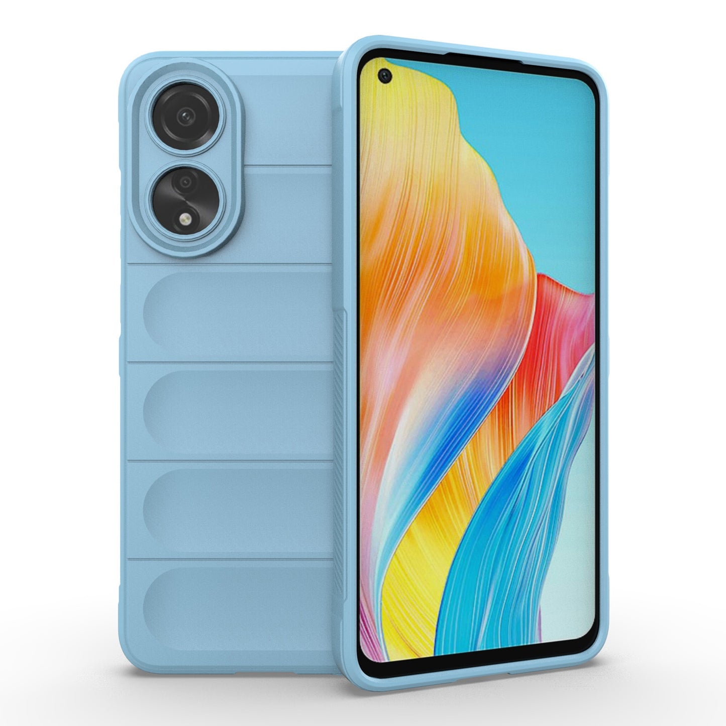 OPPO A78 4G Global Magic Shield Phone Case - Durable TPU + Flannel, Stylish Protection, Brightly Coloured, Wear-Resistant-buycases.co.uk