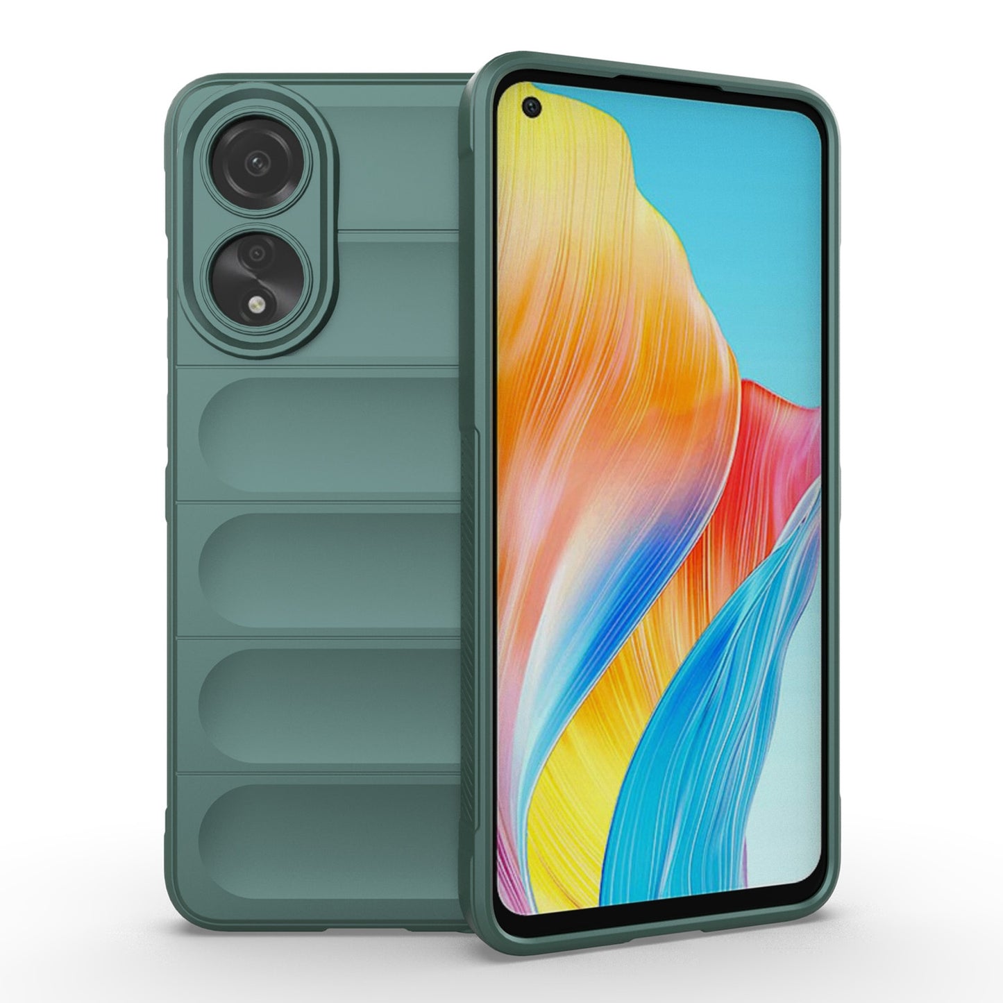 OPPO A78 4G Global Magic Shield Phone Case - Durable TPU + Flannel, Stylish Protection, Brightly Coloured, Wear-Resistant-buycases.co.uk