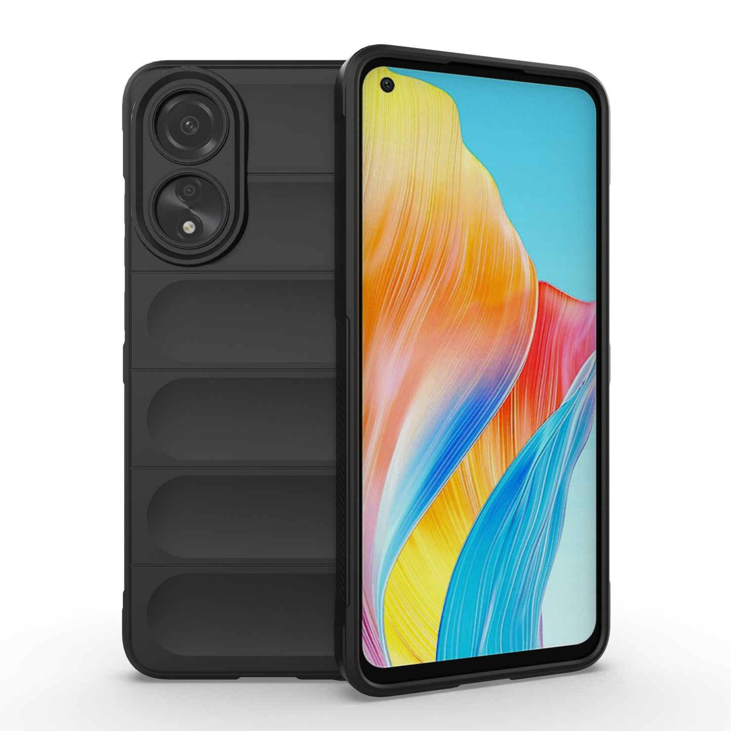 OPPO A78 4G Global Magic Shield Phone Case - Durable TPU + Flannel, Stylish Protection, Brightly Coloured, Wear-Resistant-buycases.co.uk