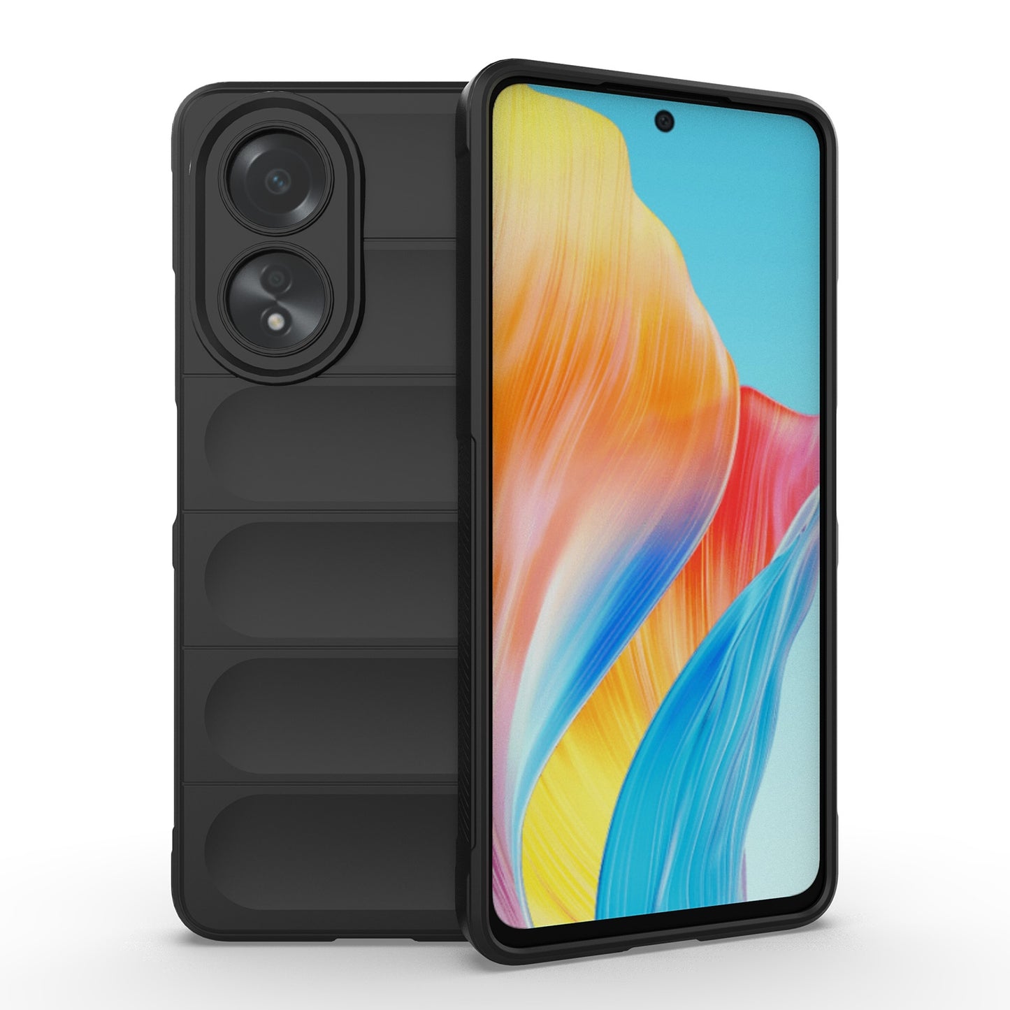 OPPO A58 4G Global Magic Shield Phone Case - Durable TPU + Flannel, Stylish Protection, Brightly Coloured, Wear-Resistant-buycases.co.uk