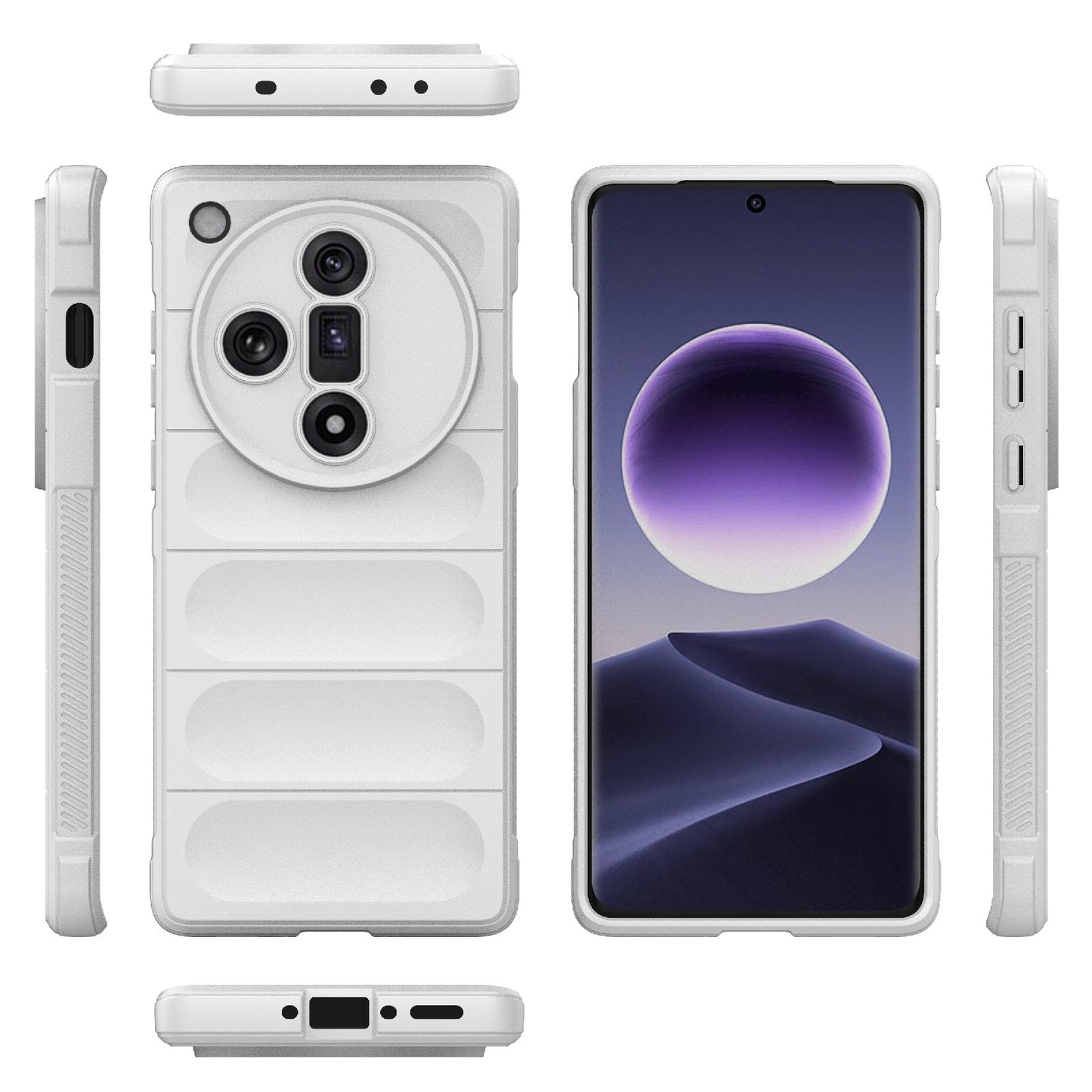 OPPO Find X7 5G Magic Shield Phone Case - Durable TPU + Flannel, Stylish Protection, Brightly Coloured, Wear-Resistant-buycases.co.uk