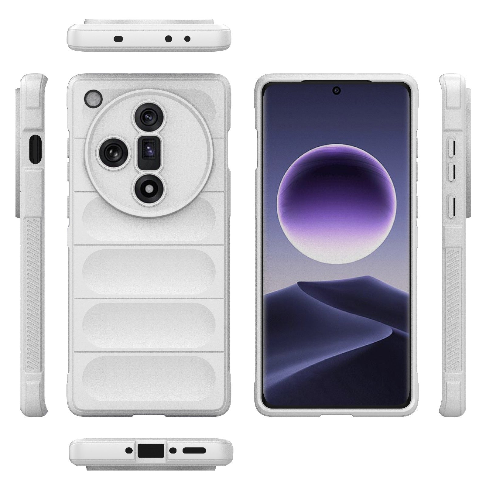 OPPO Find X7 5G Magic Shield Phone Case - Durable TPU + Flannel, Stylish Protection, Brightly Coloured, Wear-Resistant-buycases.co.uk