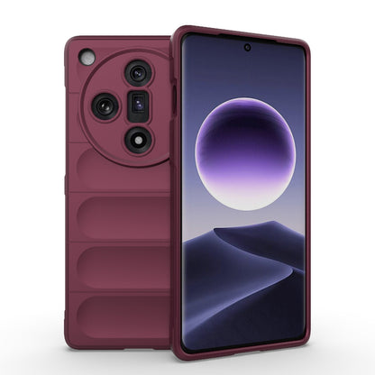OPPO Find X7 5G Magic Shield Phone Case - Durable TPU + Flannel, Stylish Protection, Brightly Coloured, Wear-Resistant-buycases.co.uk