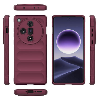 OPPO Find X7 5G Magic Shield Phone Case - Durable TPU + Flannel, Stylish Protection, Brightly Coloured, Wear-Resistant-buycases.co.uk