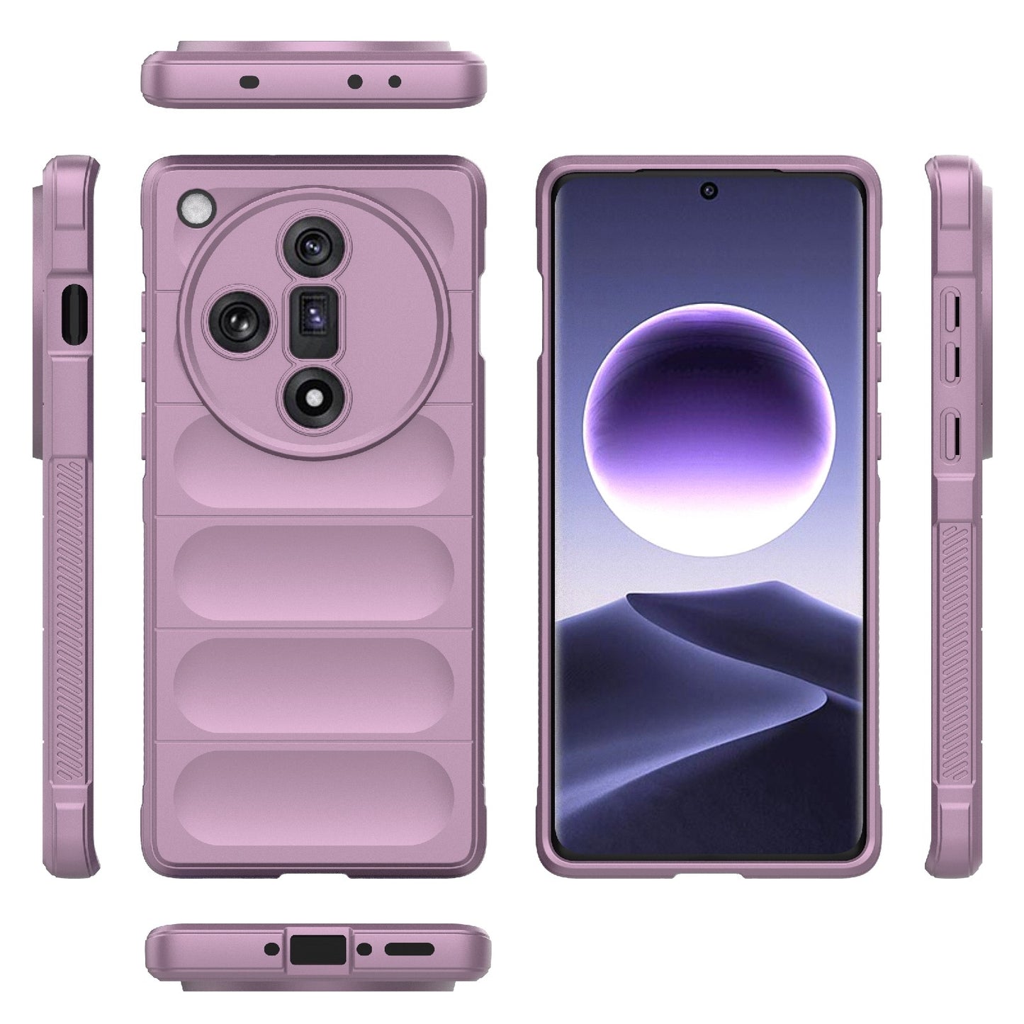 OPPO Find X7 5G Magic Shield Phone Case - Durable TPU + Flannel, Stylish Protection, Brightly Coloured, Wear-Resistant-buycases.co.uk