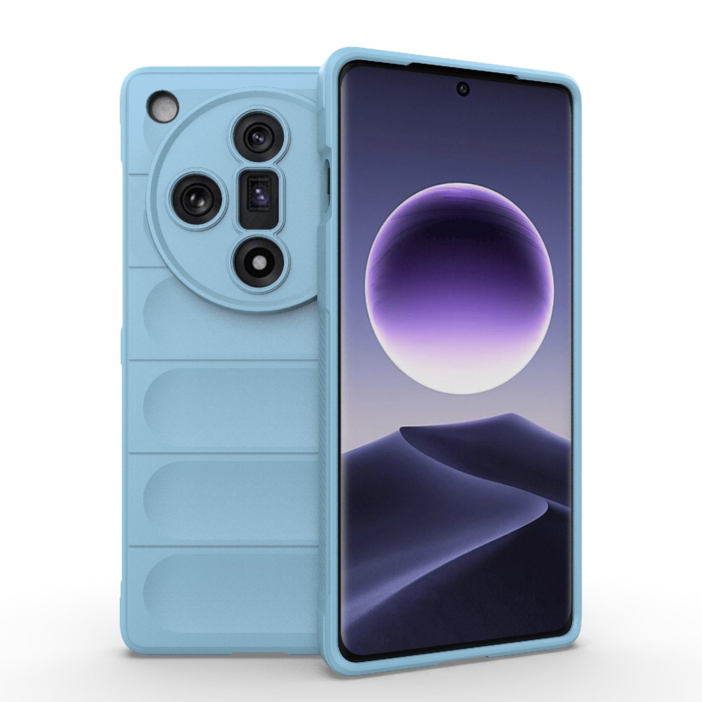 OPPO Find X7 5G Magic Shield Phone Case - Durable TPU + Flannel, Stylish Protection, Brightly Coloured, Wear-Resistant-buycases.co.uk