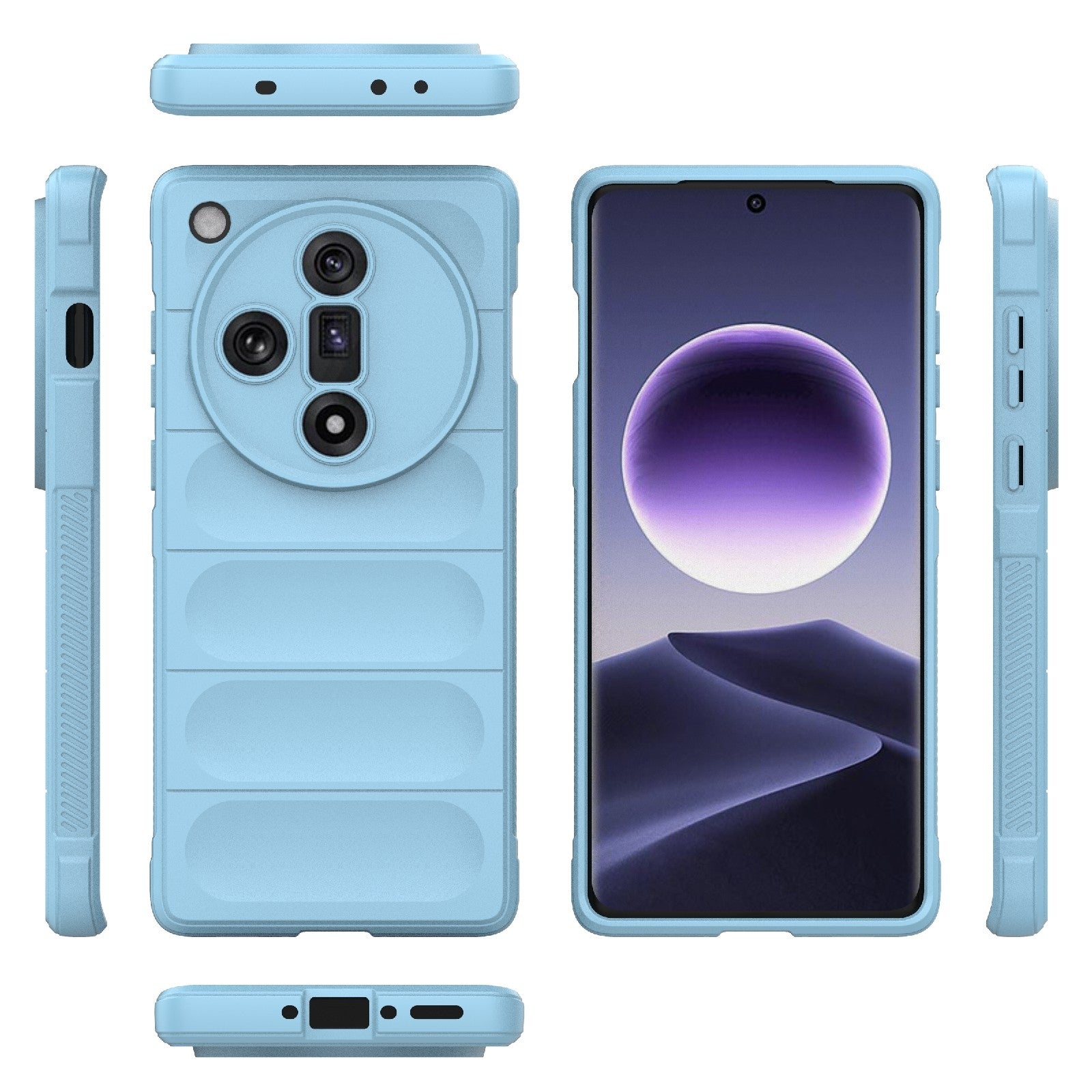 OPPO Find X7 5G Magic Shield Phone Case - Durable TPU + Flannel, Stylish Protection, Brightly Coloured, Wear-Resistant-buycases.co.uk