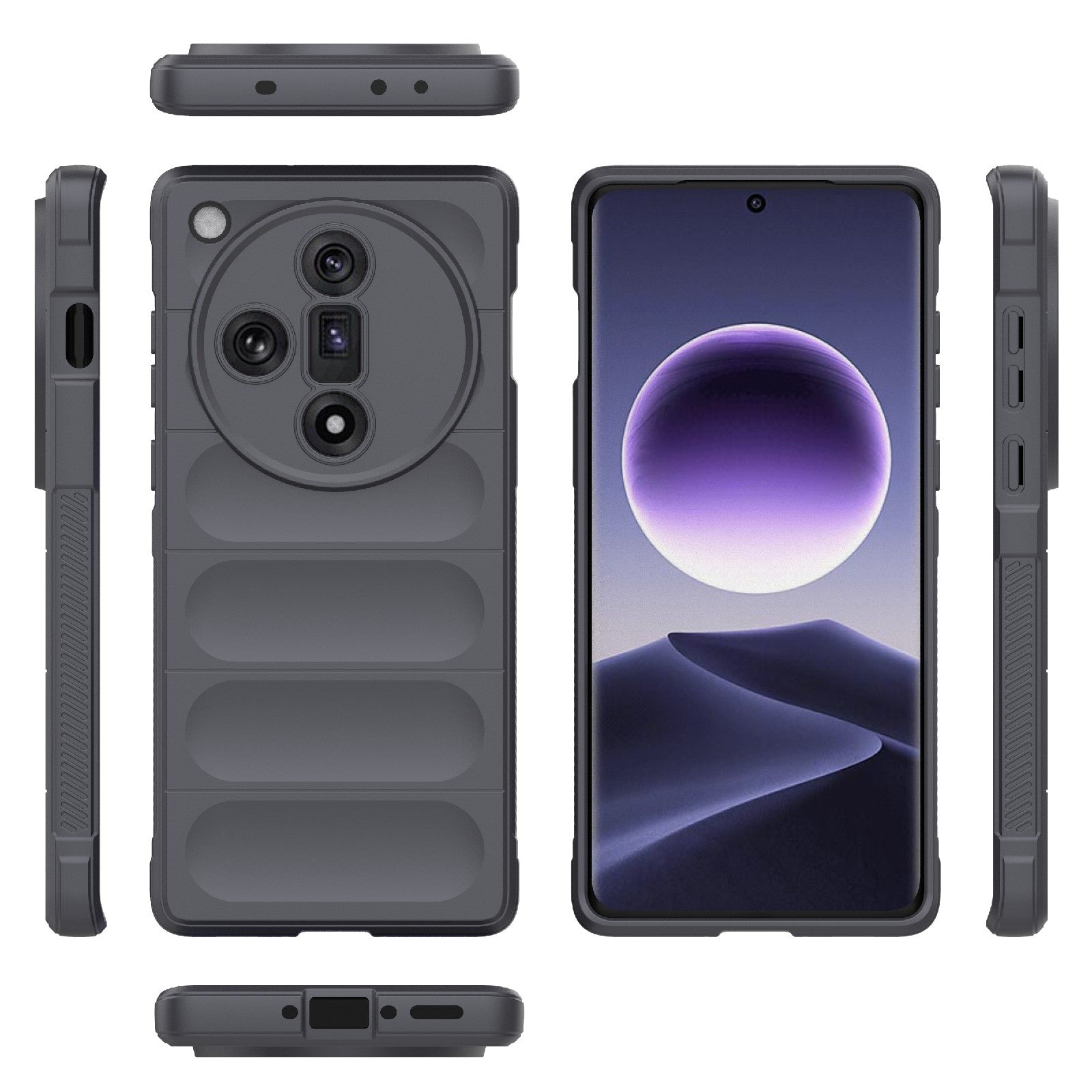 OPPO Find X7 5G Magic Shield Phone Case - Durable TPU + Flannel, Stylish Protection, Brightly Coloured, Wear-Resistant-buycases.co.uk