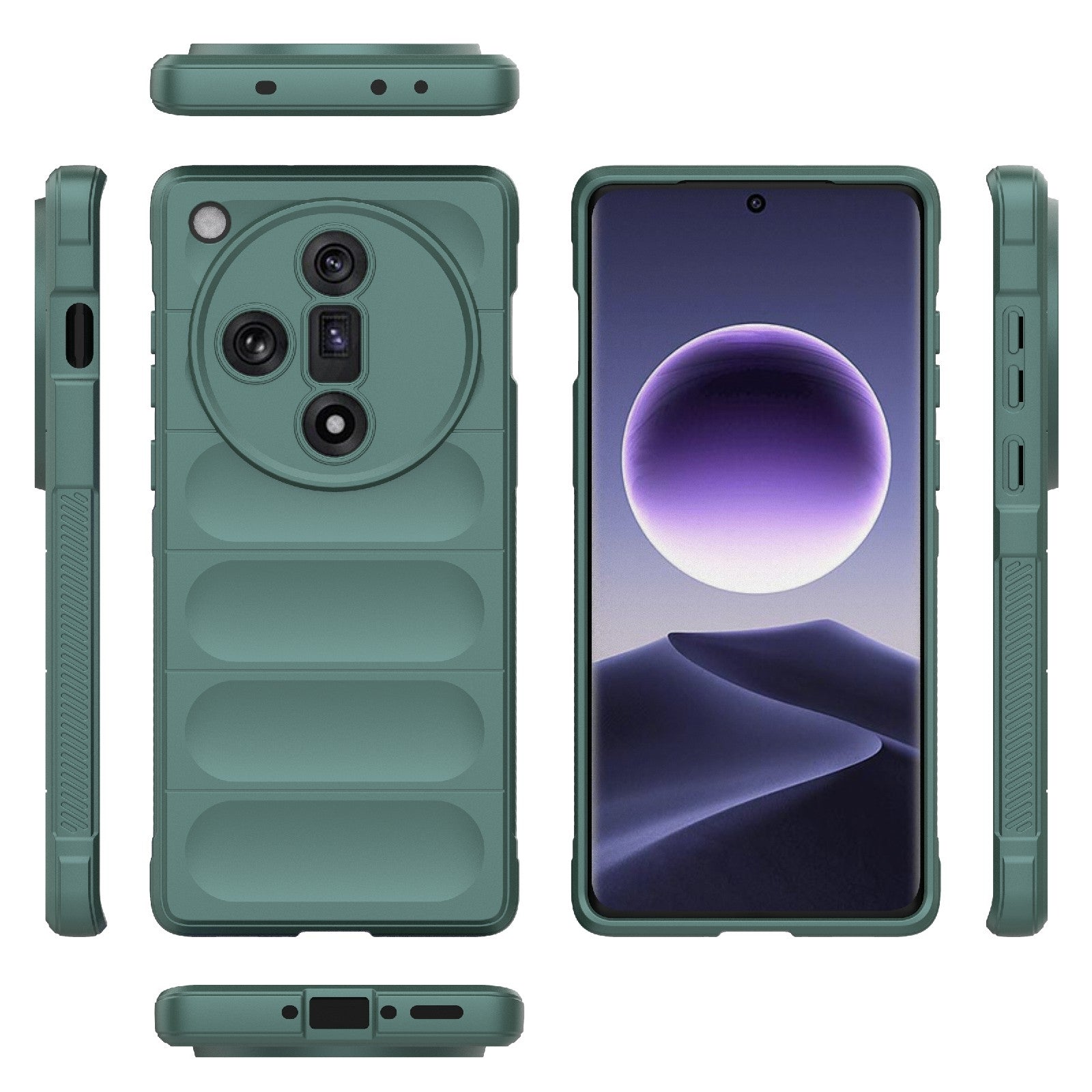 OPPO Find X7 5G Magic Shield Phone Case - Durable TPU + Flannel, Stylish Protection, Brightly Coloured, Wear-Resistant-buycases.co.uk