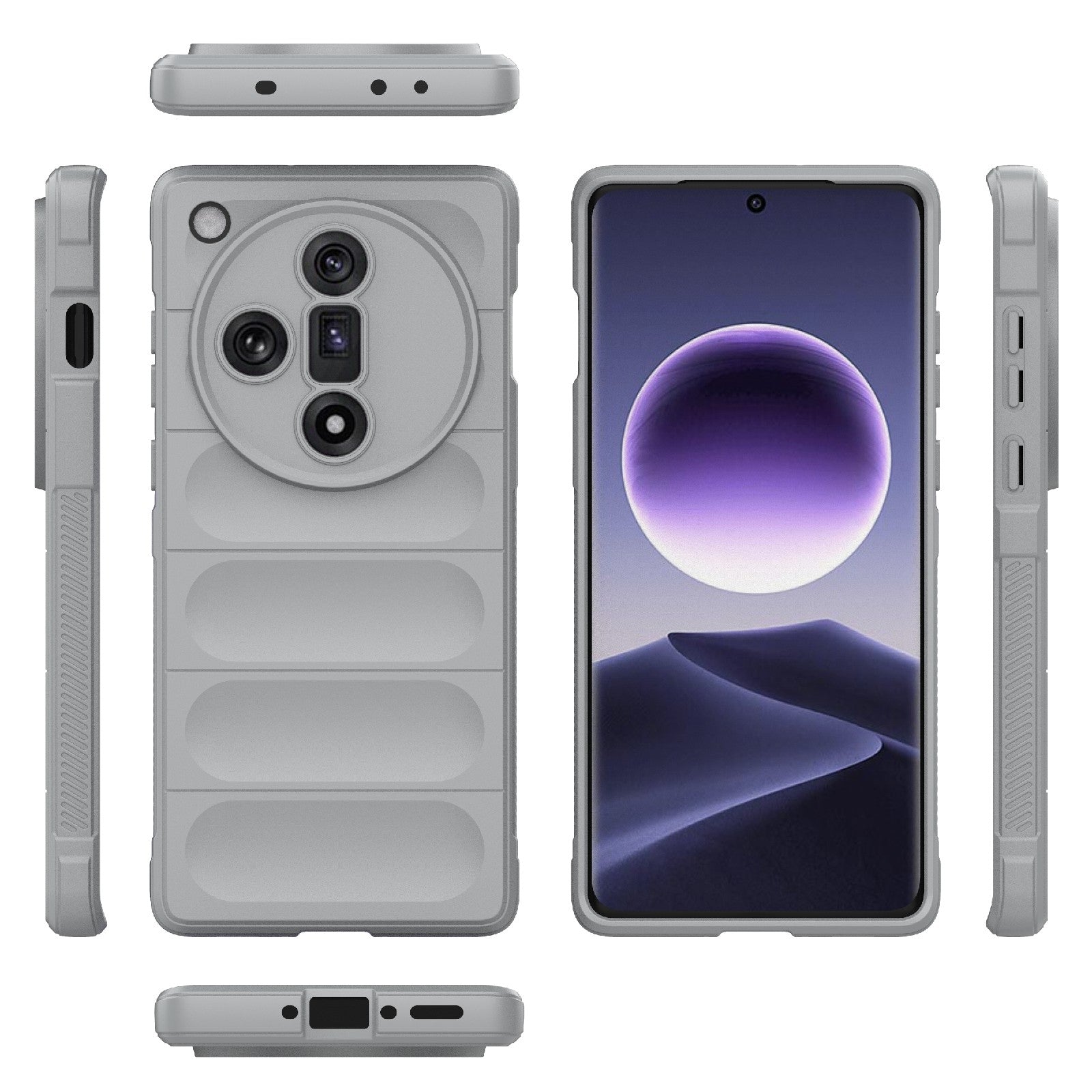 OPPO Find X7 5G Magic Shield Phone Case - Durable TPU + Flannel, Stylish Protection, Brightly Coloured, Wear-Resistant-buycases.co.uk