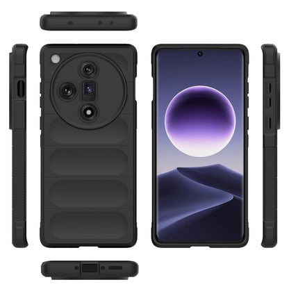 OPPO Find X7 5G Magic Shield Phone Case - Durable TPU + Flannel, Stylish Protection, Brightly Coloured, Wear-Resistant-buycases.co.uk