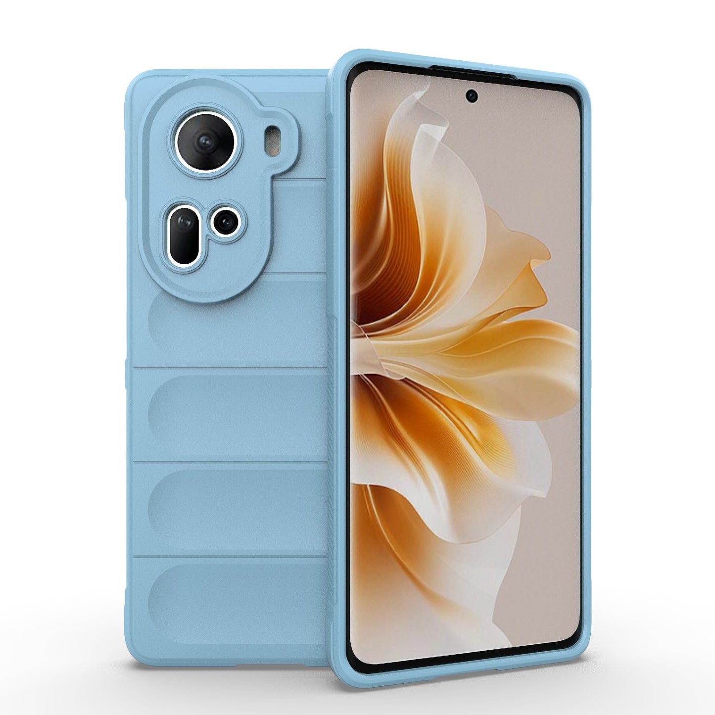 OPPO Reno11 5G Global Magic Shield Phone Case - Durable TPU + Flannel, Stylish Protection, Brightly Coloured, Wear-Resistant-buycases.co.uk