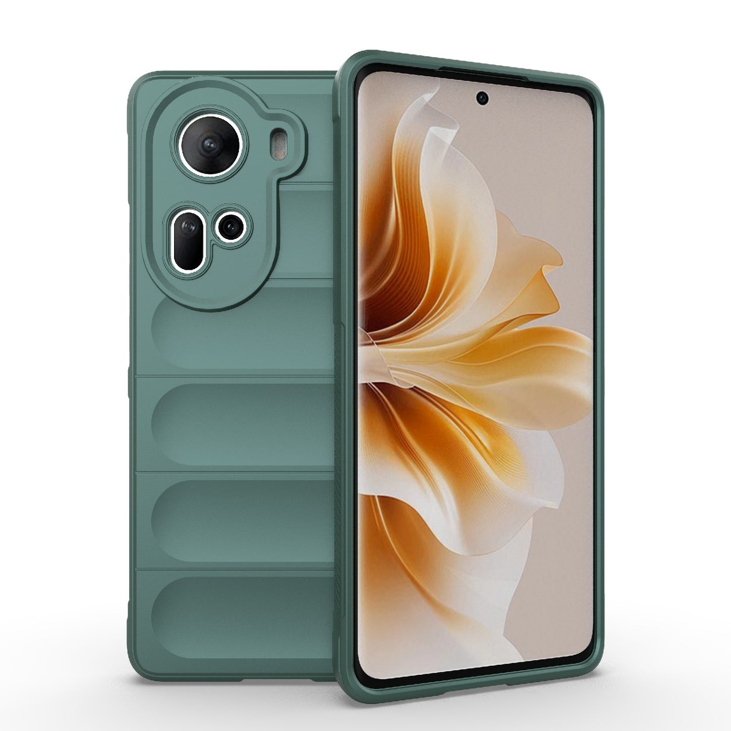 OPPO Reno11 5G Global Magic Shield Phone Case - Durable TPU + Flannel, Stylish Protection, Brightly Coloured, Wear-Resistant-buycases.co.uk