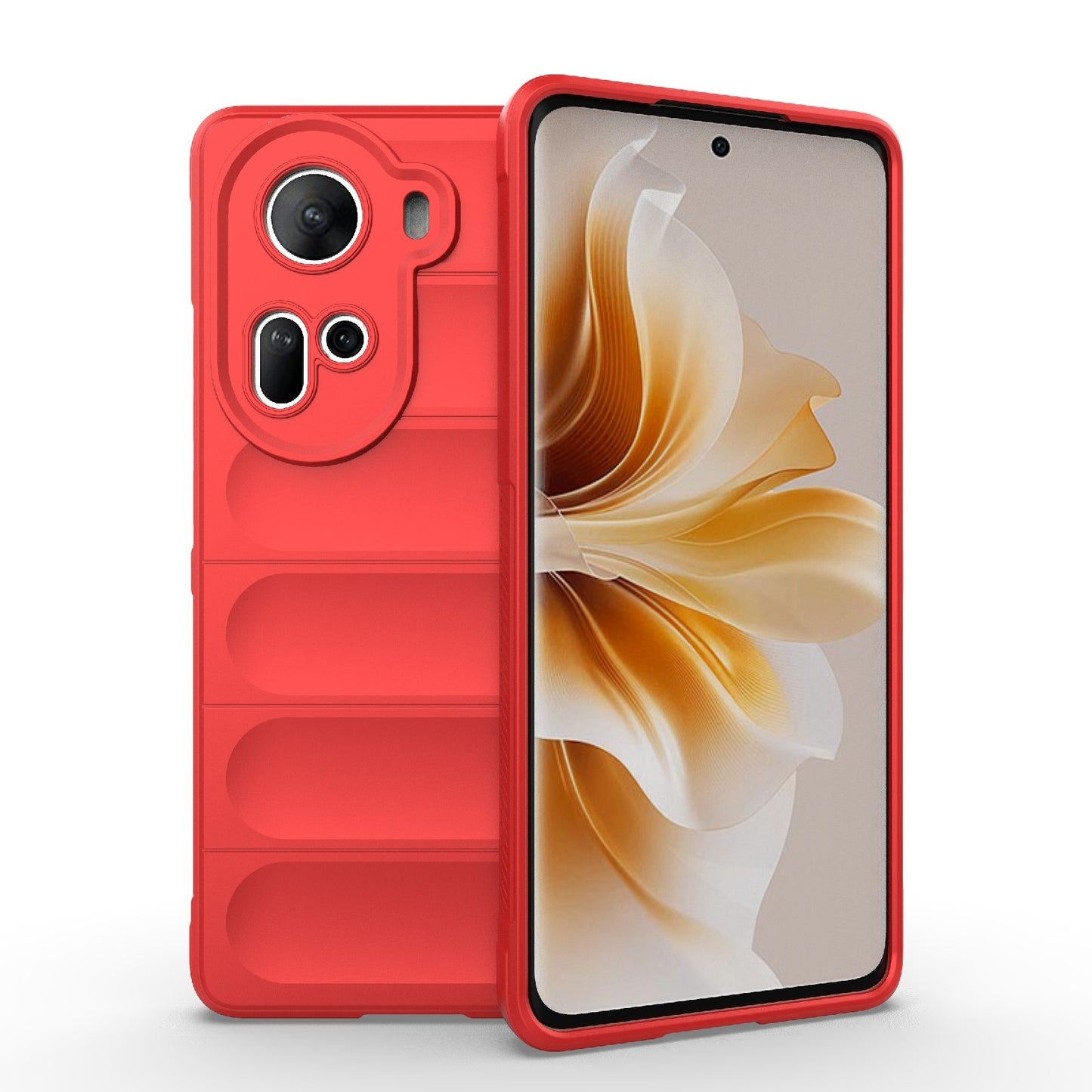 OPPO Reno11 5G Global Magic Shield Phone Case - Durable TPU + Flannel, Stylish Protection, Brightly Coloured, Wear-Resistant-buycases.co.uk