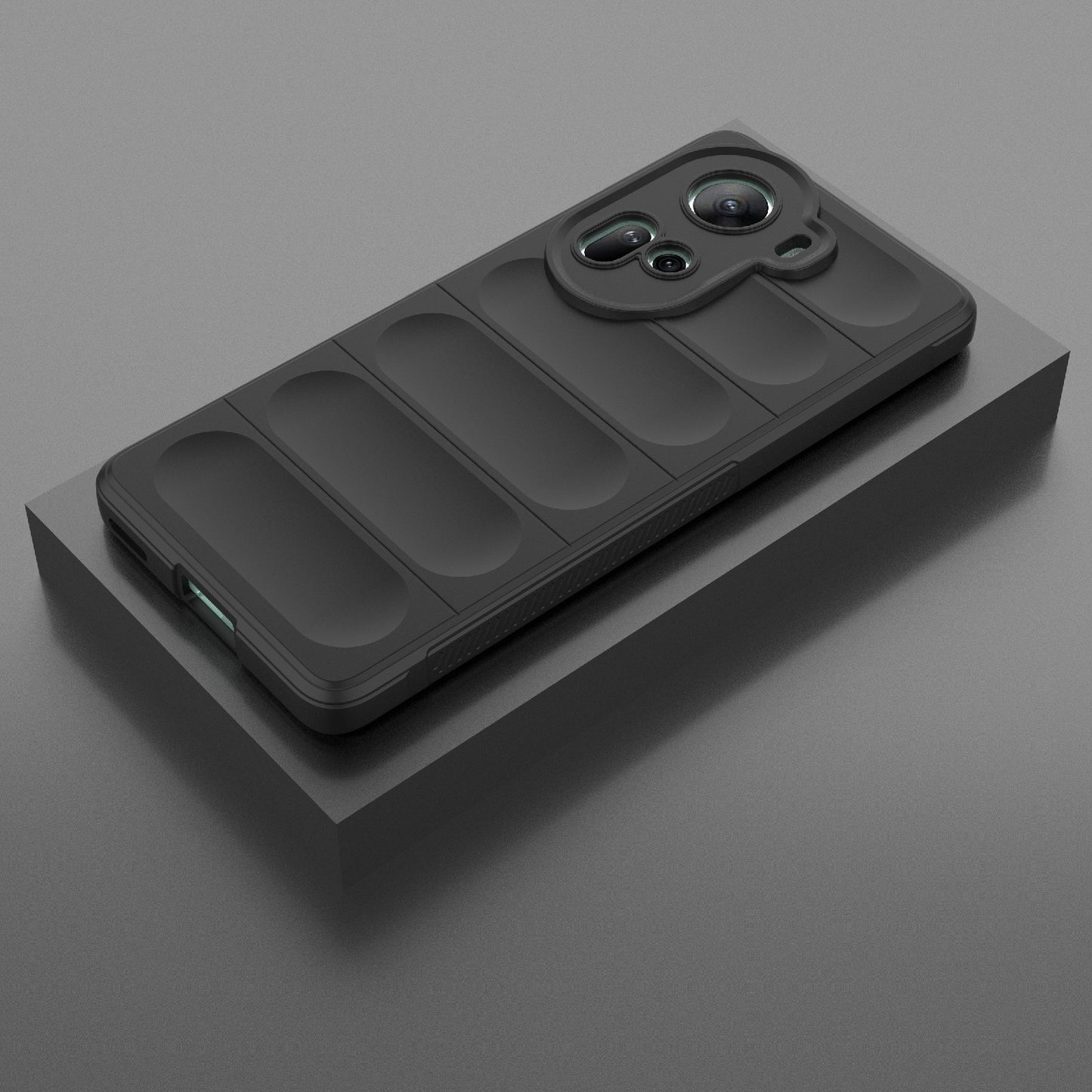 OPPO Reno11 5G Global Magic Shield Phone Case - Durable TPU + Flannel, Stylish Protection, Brightly Coloured, Wear-Resistant-buycases.co.uk