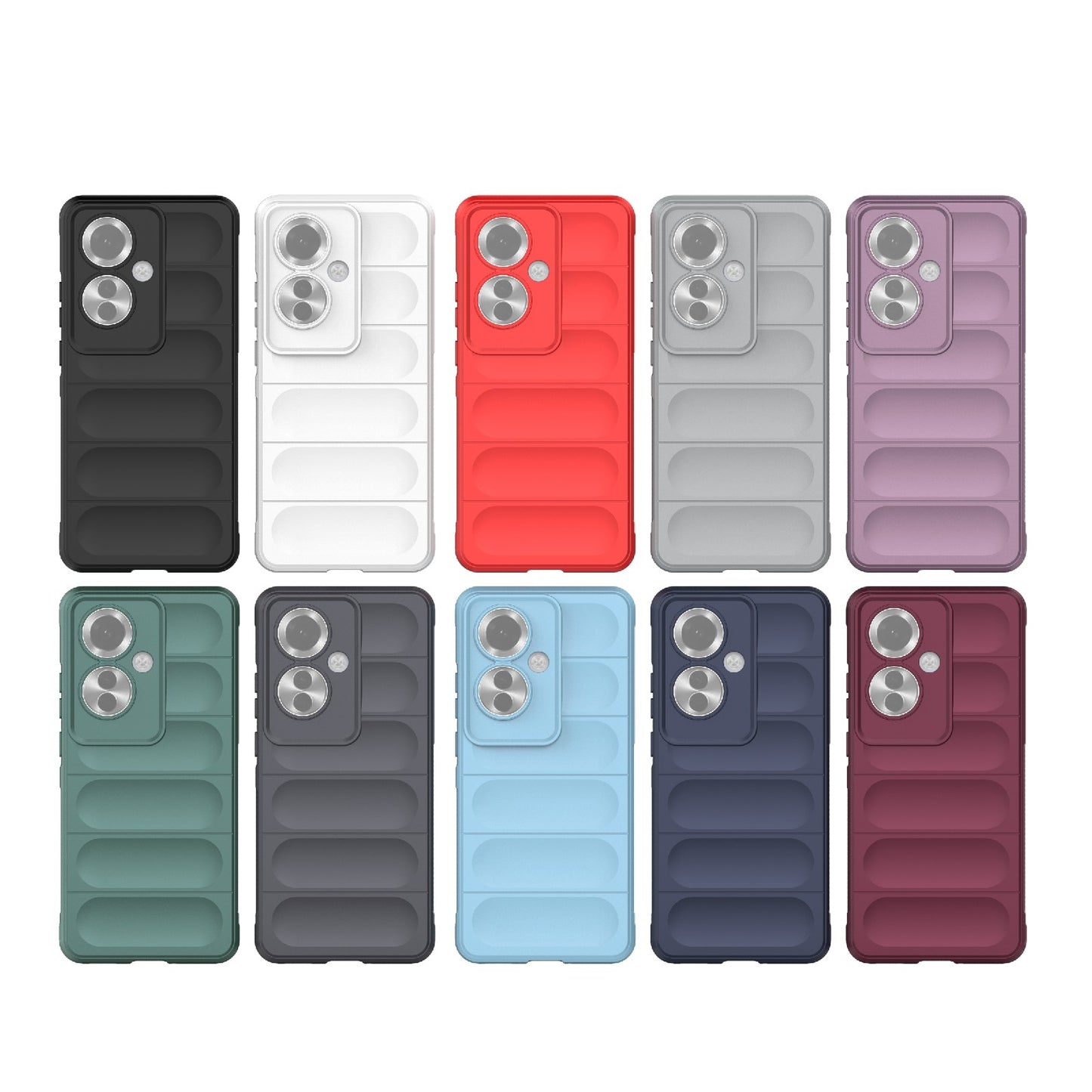 OPPO Reno11 F 5G Global Magic Shield Phone Case - Durable TPU + Flannel, Stylish Protection, Brightly Coloured, Wear-Resistant-buycases.co.uk