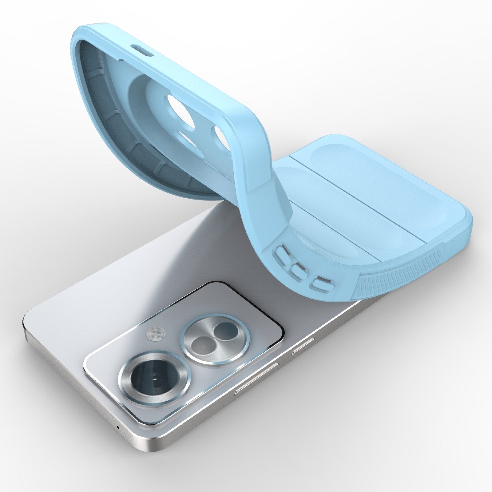 OPPO Reno11 F 5G Global Magic Shield Phone Case - Durable TPU + Flannel, Stylish Protection, Brightly Coloured, Wear-Resistant-buycases.co.uk