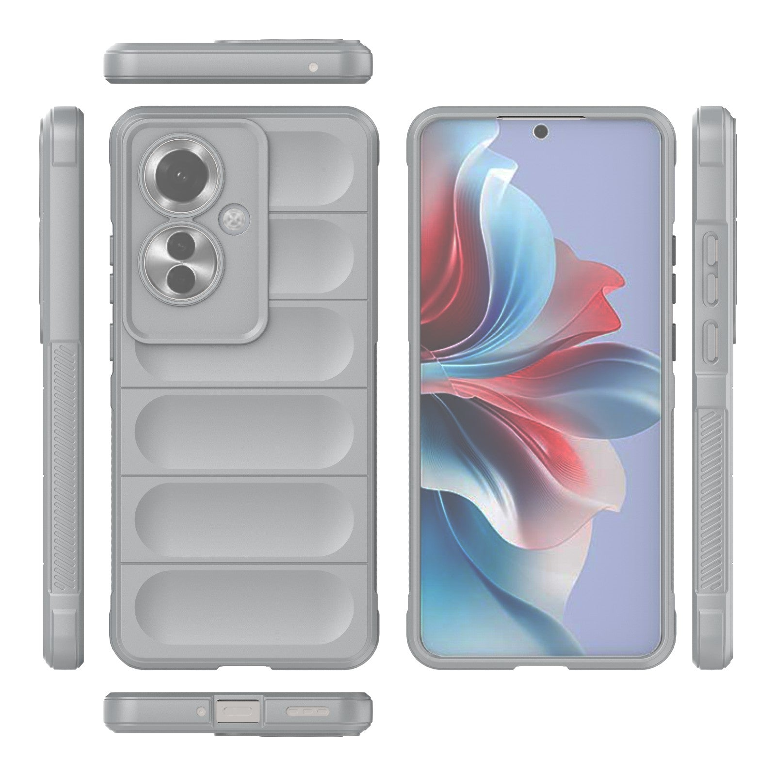 OPPO Reno11 F 5G Global Magic Shield Phone Case - Durable TPU + Flannel, Stylish Protection, Brightly Coloured, Wear-Resistant-buycases.co.uk