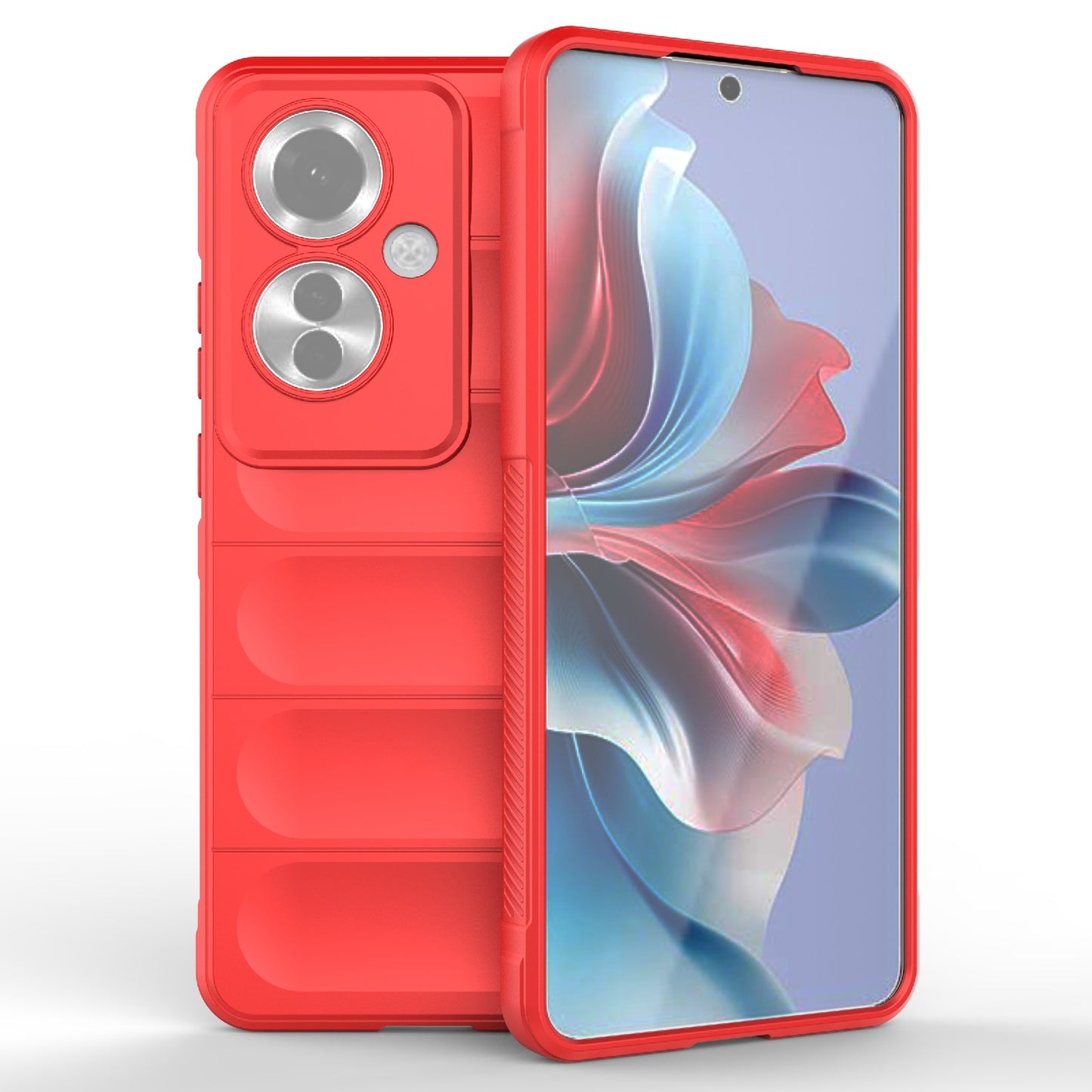 OPPO Reno11 F 5G Global Magic Shield Phone Case - Durable TPU + Flannel, Stylish Protection, Brightly Coloured, Wear-Resistant-buycases.co.uk