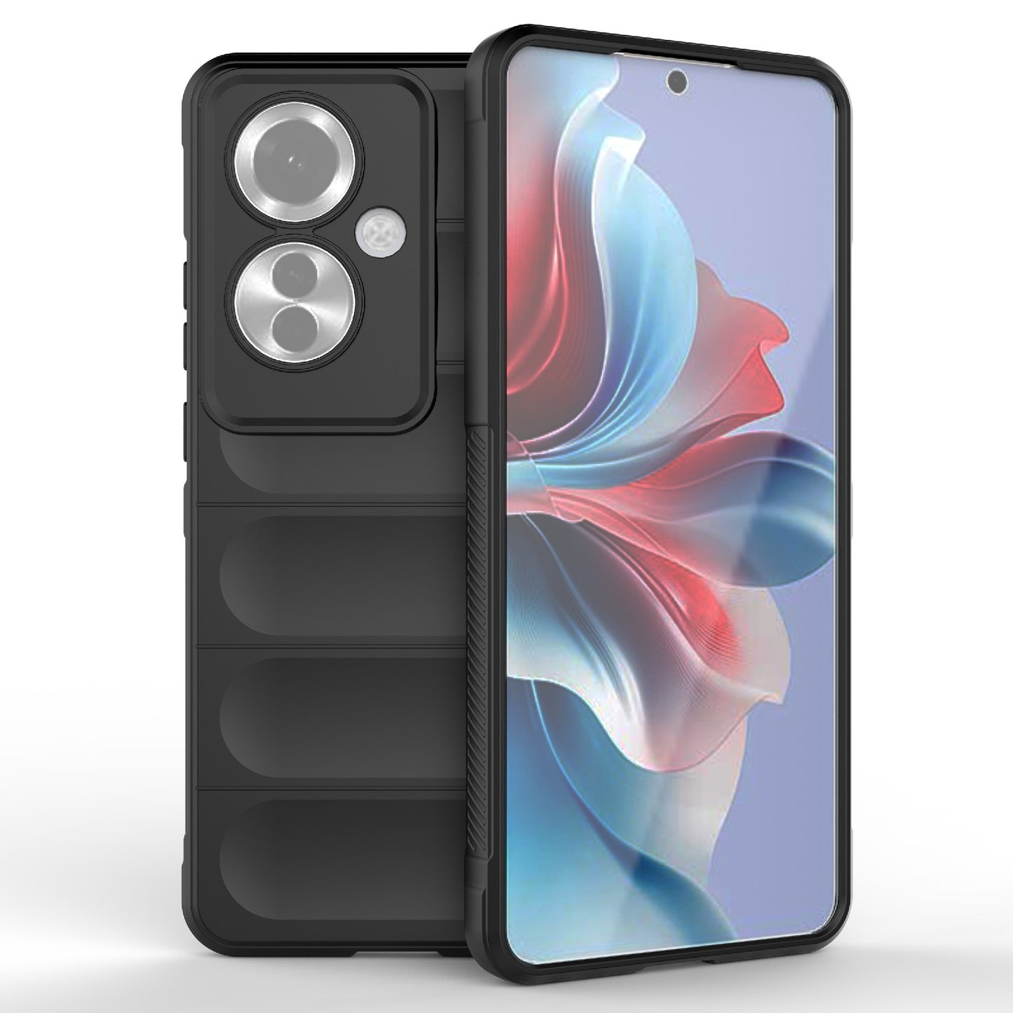 OPPO Reno11 F 5G Global Magic Shield Phone Case - Durable TPU + Flannel, Stylish Protection, Brightly Coloured, Wear-Resistant-buycases.co.uk