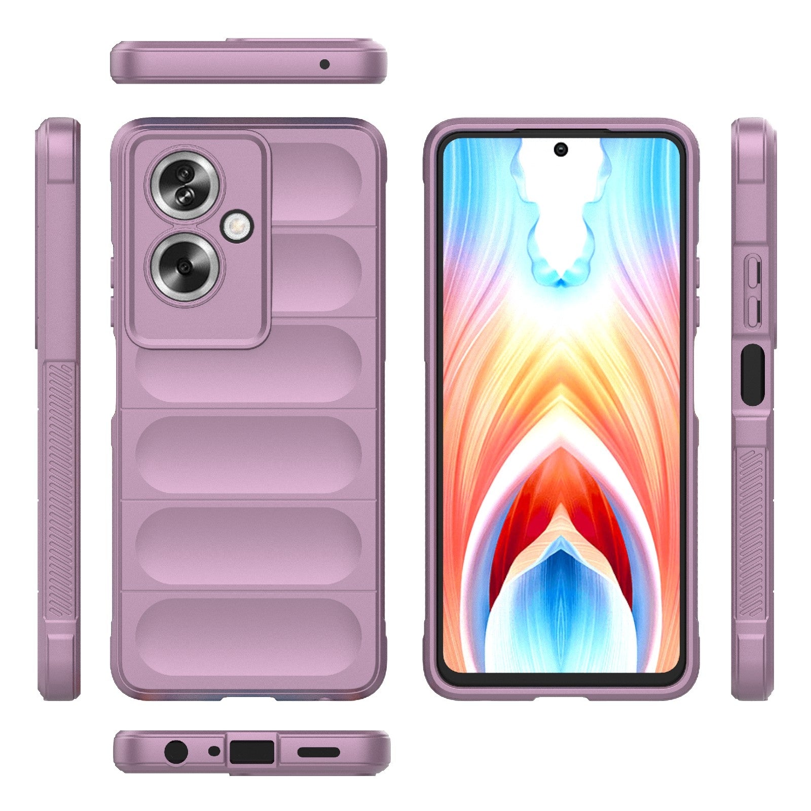 OPPO A79 5G Global Magic Shield Phone Case - Durable TPU + Flannel, Stylish Protection, Brightly Coloured, Wear-Resistant-buycases.co.uk