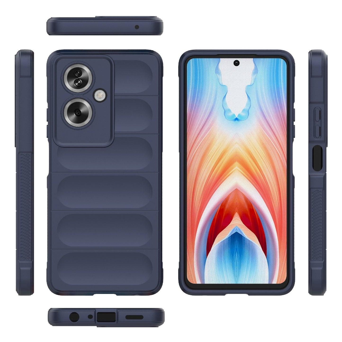 OPPO A79 5G Global Magic Shield Phone Case - Durable TPU + Flannel, Stylish Protection, Brightly Coloured, Wear-Resistant-buycases.co.uk