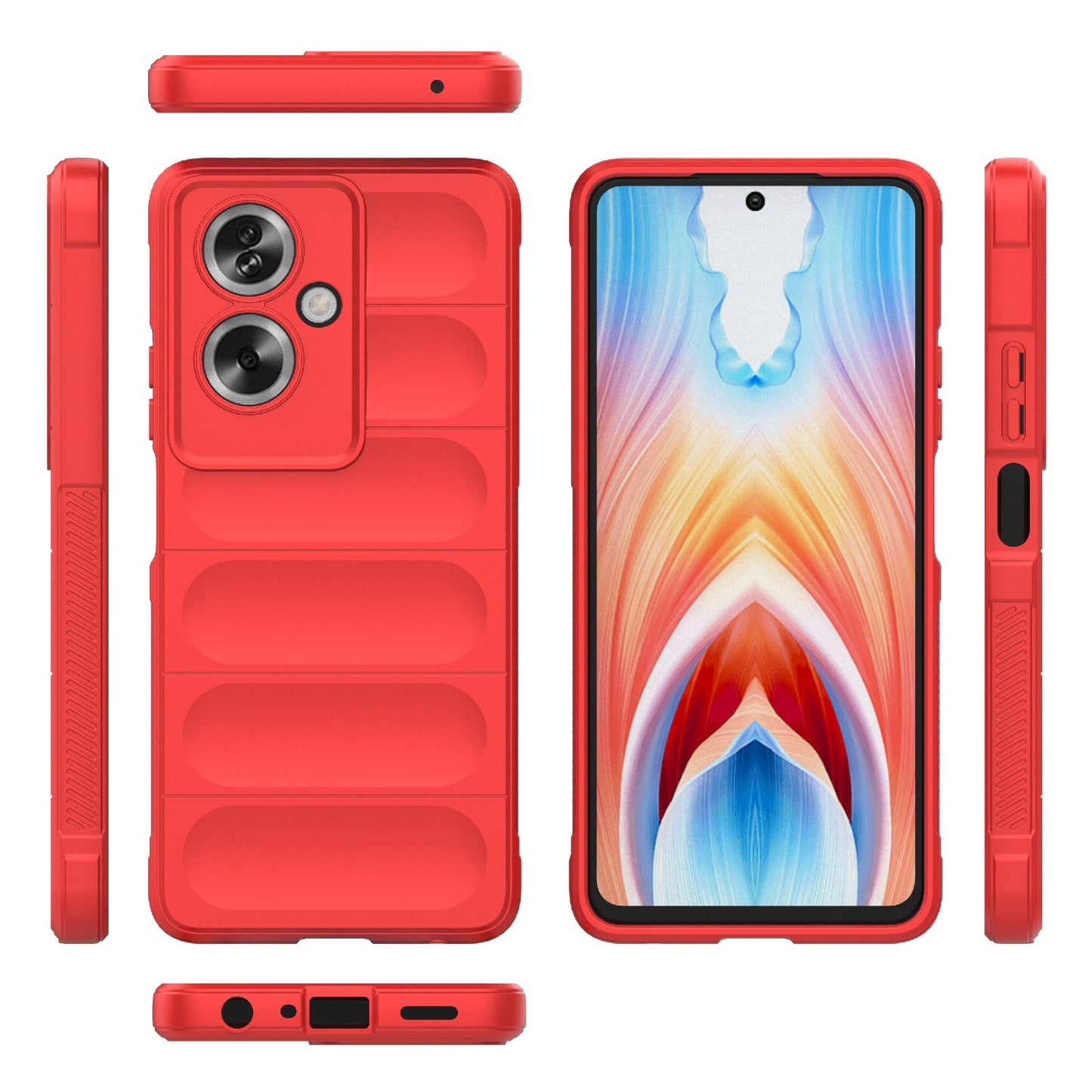 OPPO A79 5G Global Magic Shield Phone Case - Durable TPU + Flannel, Stylish Protection, Brightly Coloured, Wear-Resistant-buycases.co.uk