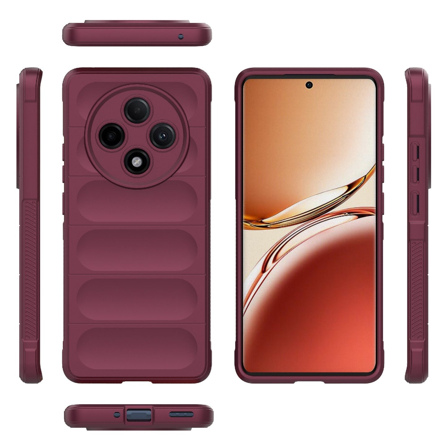 OPPO F27 Pro+ Magic Shield Phone Case - Durable TPU + Flannel, Stylish Protection, Brightly Coloured, Wear-Resistant-buycases.co.uk