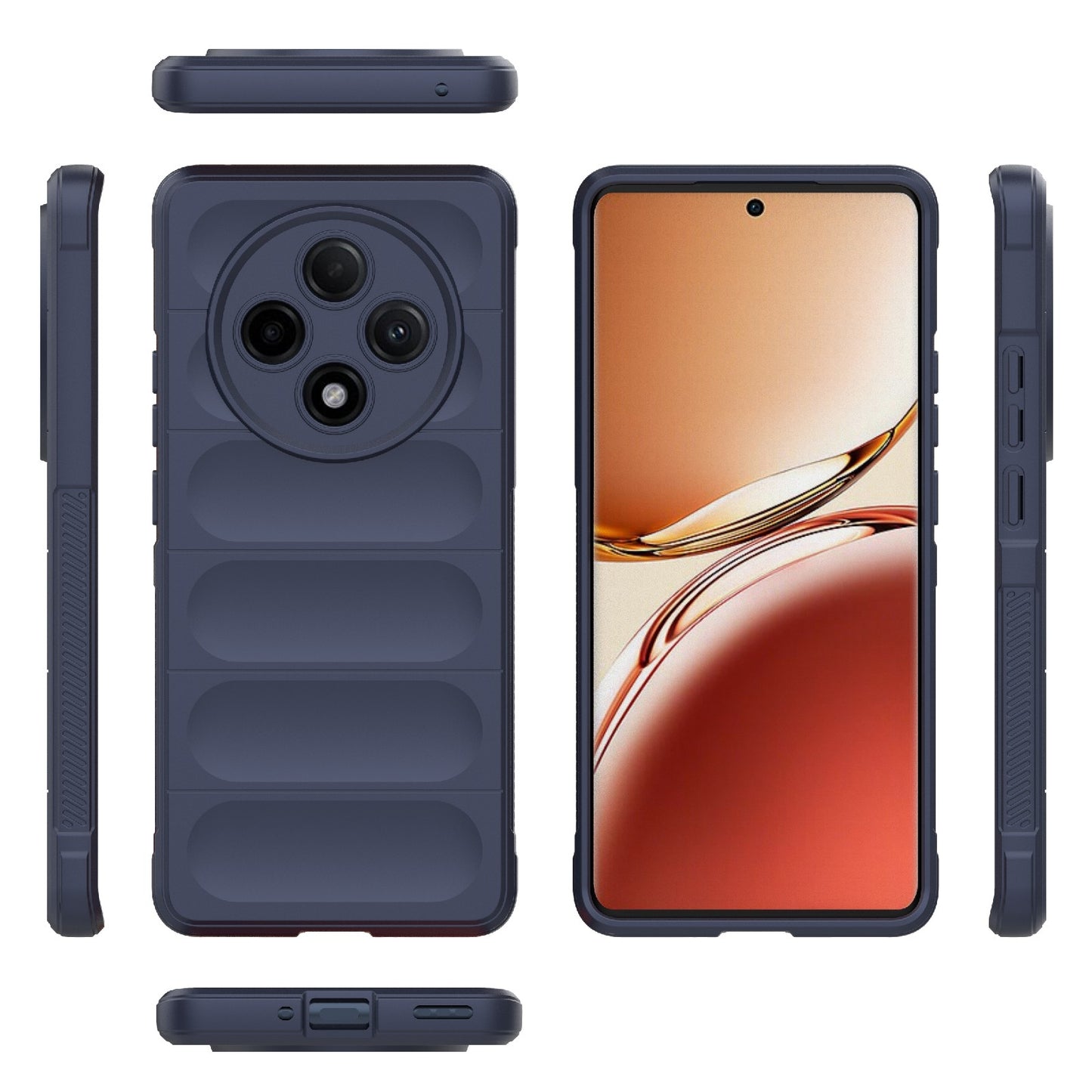 OPPO A3 Pro 5G Magic Shield Phone Case - Durable TPU + Flannel, Stylish Protection, Brightly Coloured, Wear-Resistant-buycases.co.uk