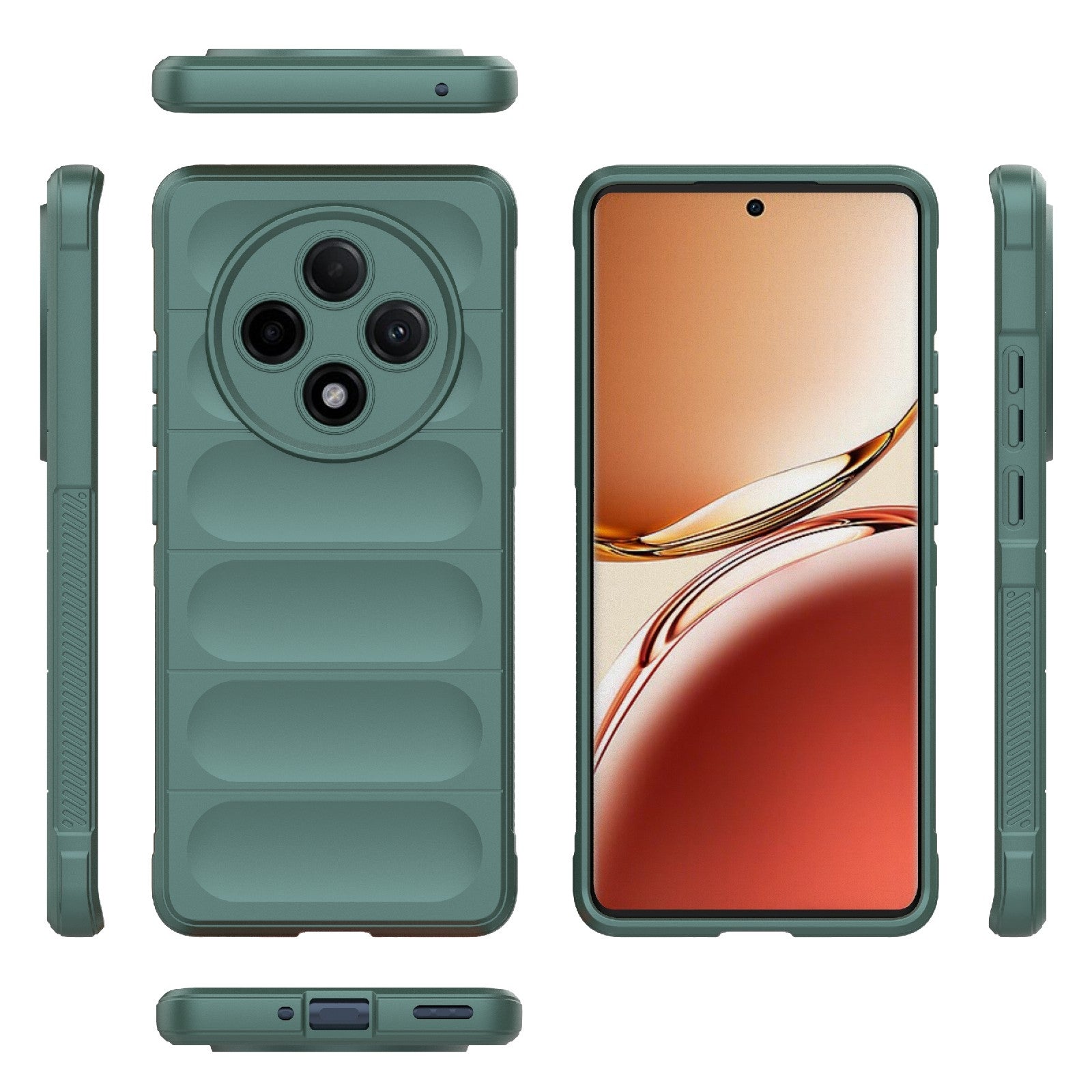 OPPO F27 Pro+ Magic Shield Phone Case - Durable TPU + Flannel, Stylish Protection, Brightly Coloured, Wear-Resistant-buycases.co.uk