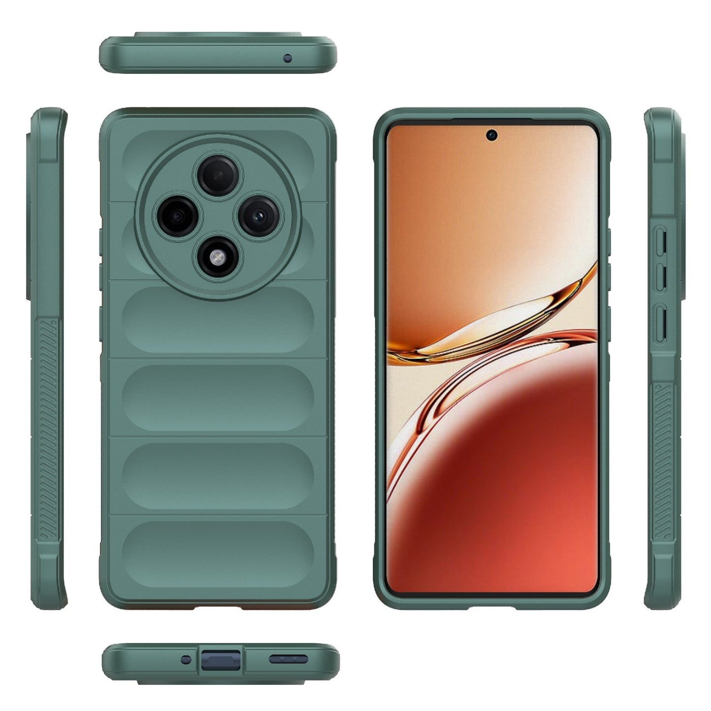OPPO A3 Pro 5G Magic Shield Phone Case - Durable TPU + Flannel, Stylish Protection, Brightly Coloured, Wear-Resistant-buycases.co.uk