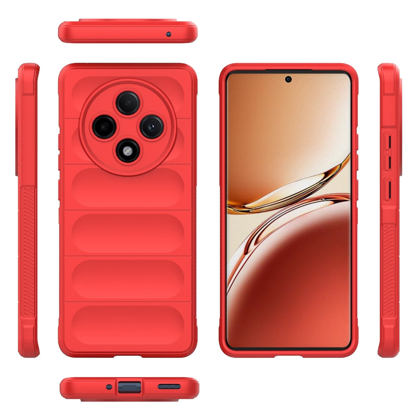 OPPO F27 Pro+ Magic Shield Phone Case - Durable TPU + Flannel, Stylish Protection, Brightly Coloured, Wear-Resistant-buycases.co.uk