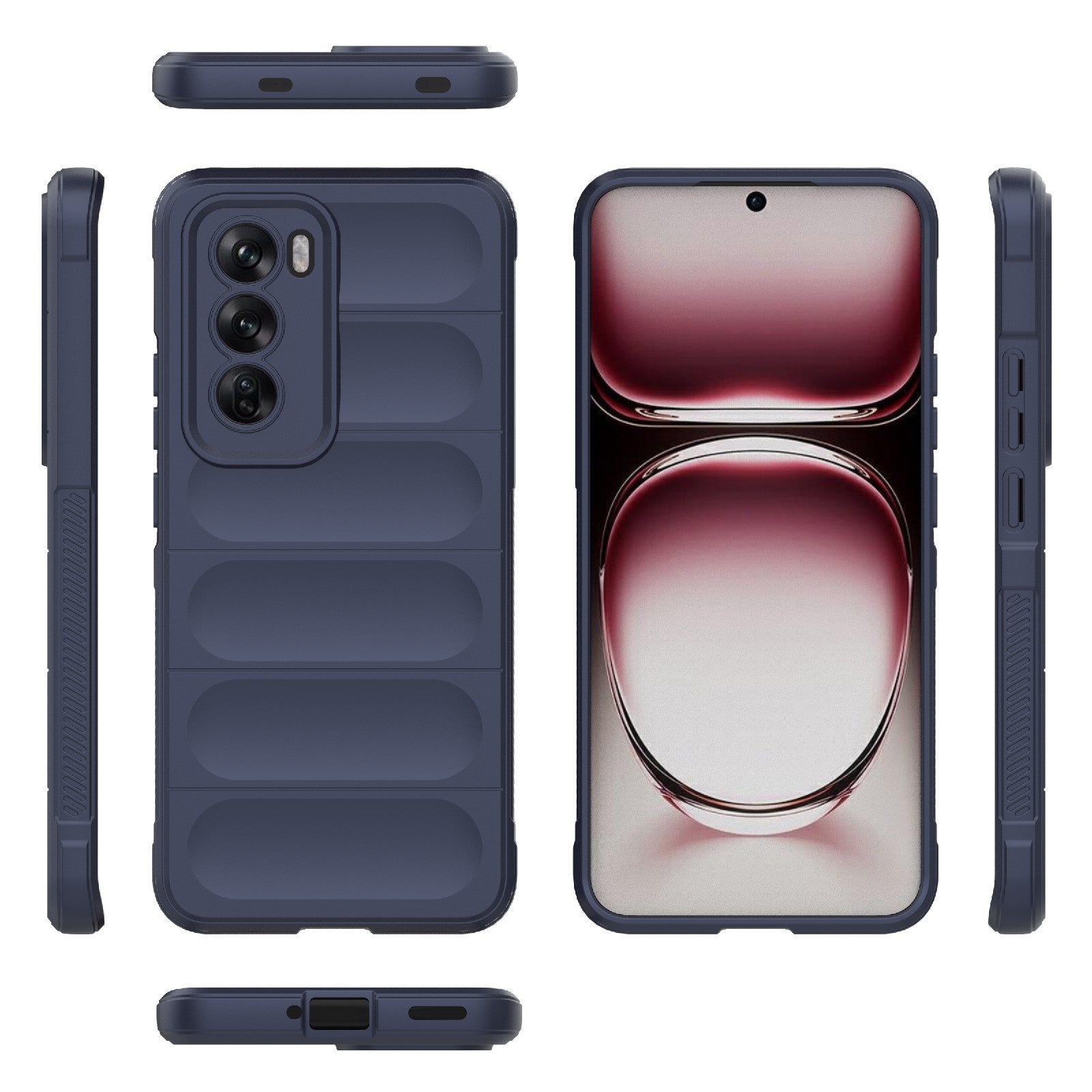 OPPO Reno12 Global Magic Shield Phone Case - Durable TPU + Flannel, Stylish Protection, Brightly Coloured, Wear-Resistant-buycases.co.uk