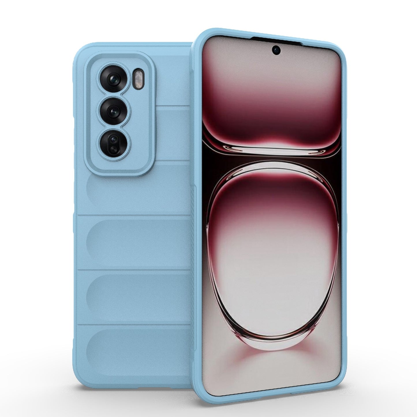OPPO Reno12 Global Magic Shield Phone Case - Durable TPU + Flannel, Stylish Protection, Brightly Coloured, Wear-Resistant-buycases.co.uk