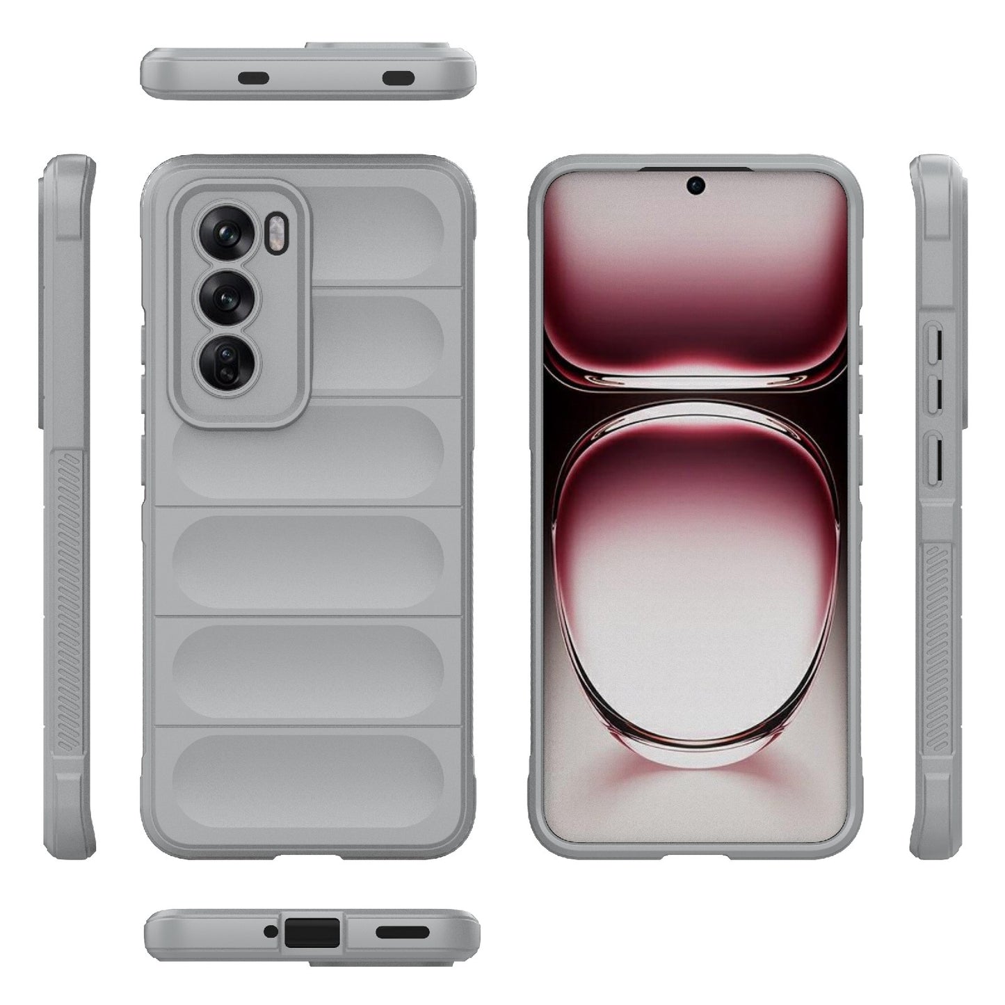 OPPO Reno12 Global Magic Shield Phone Case - Durable TPU + Flannel, Stylish Protection, Brightly Coloured, Wear-Resistant-buycases.co.uk