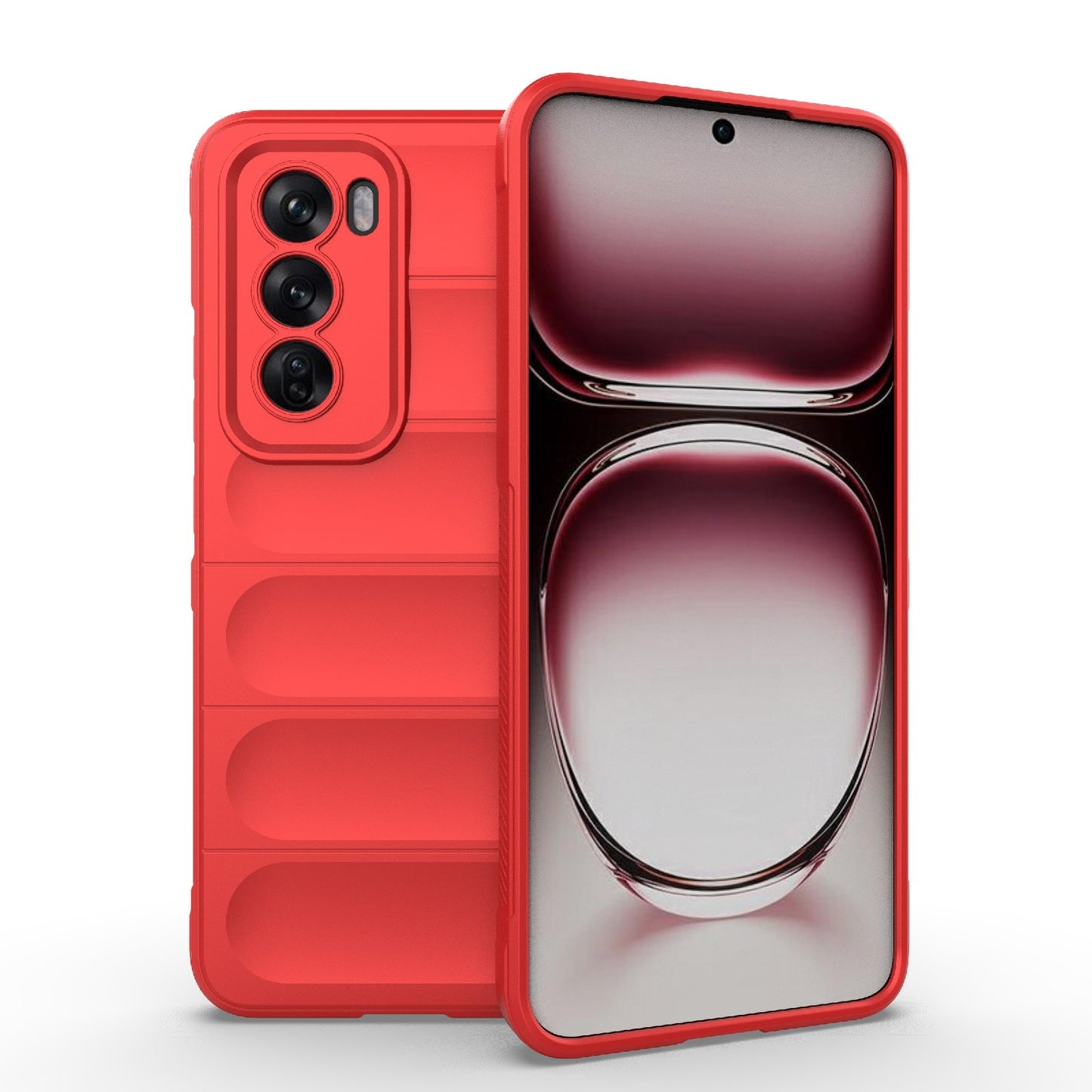 OPPO Reno12 Global Magic Shield Phone Case - Durable TPU + Flannel, Stylish Protection, Brightly Coloured, Wear-Resistant-buycases.co.uk