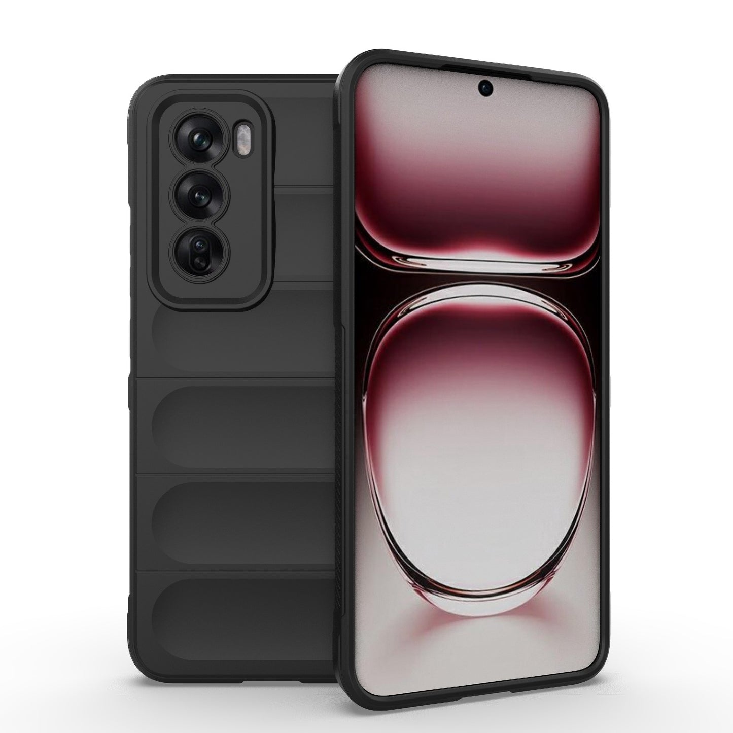 OPPO Reno12 Global Magic Shield Phone Case - Durable TPU + Flannel, Stylish Protection, Brightly Coloured, Wear-Resistant-buycases.co.uk