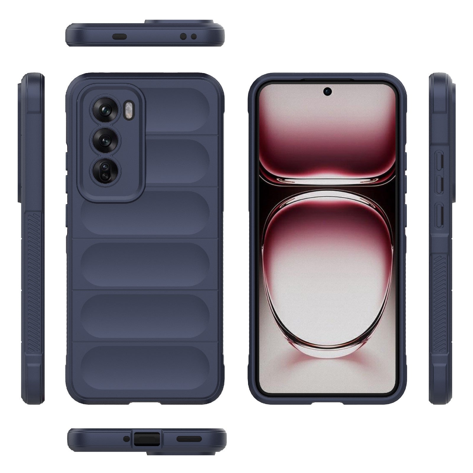 OPPO Reno12 Pro Global Magic Shield Phone Case - Durable TPU + Flannel, Stylish Protection, Brightly Coloured, Wear-Resistant-buycases.co.uk