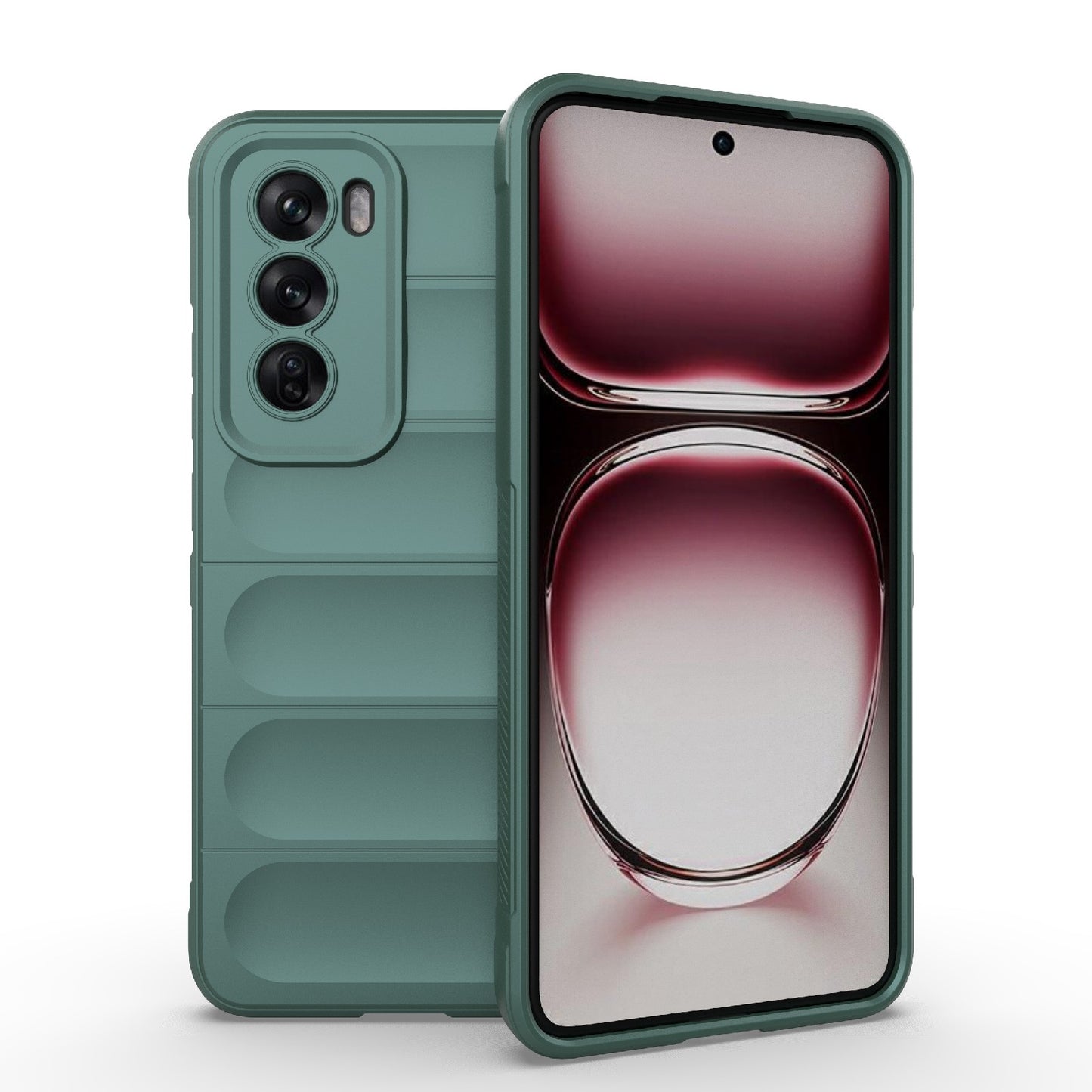 OPPO Reno12 Pro Global Magic Shield Phone Case - Durable TPU + Flannel, Stylish Protection, Brightly Coloured, Wear-Resistant-buycases.co.uk