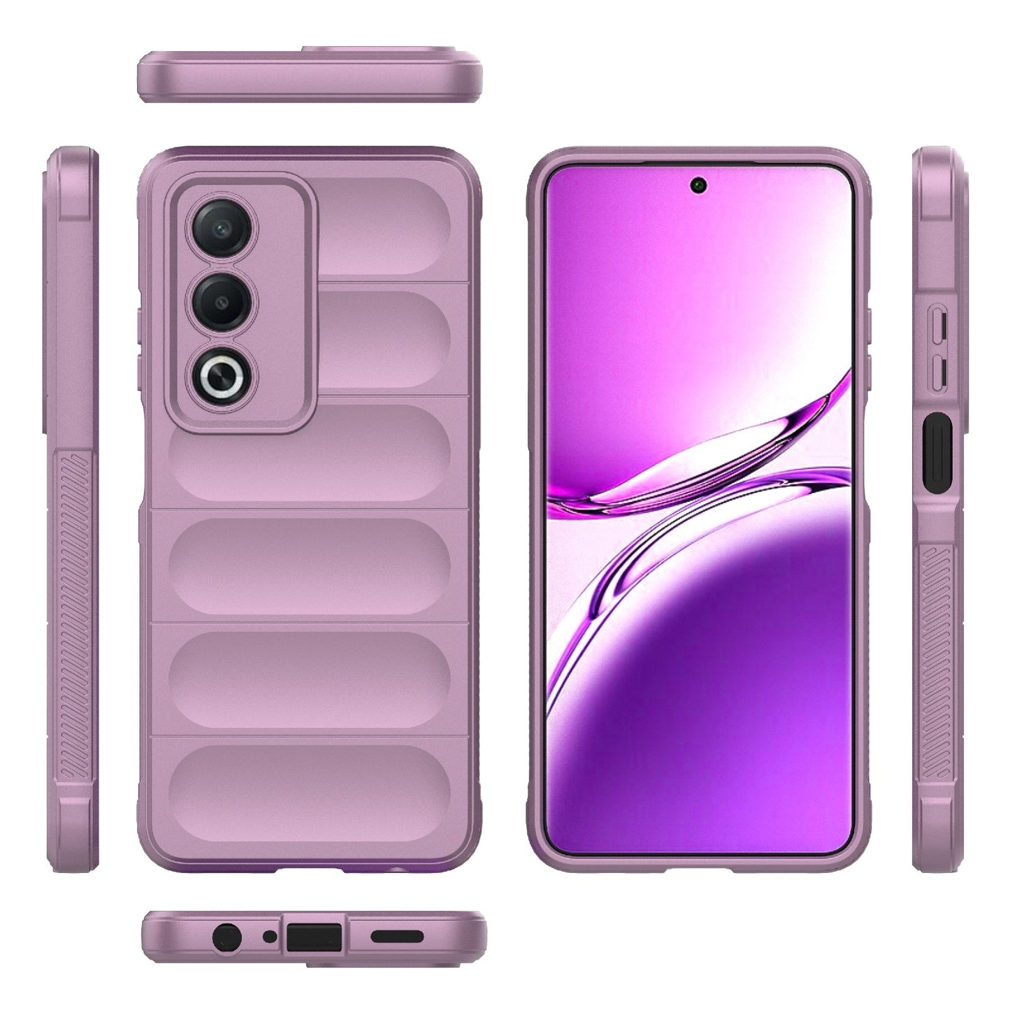 OPPO A3 Pro India Magic Shield Phone Case - Durable TPU + Flannel, Stylish Protection, Brightly Coloured, Wear-Resistant-buycases.co.uk