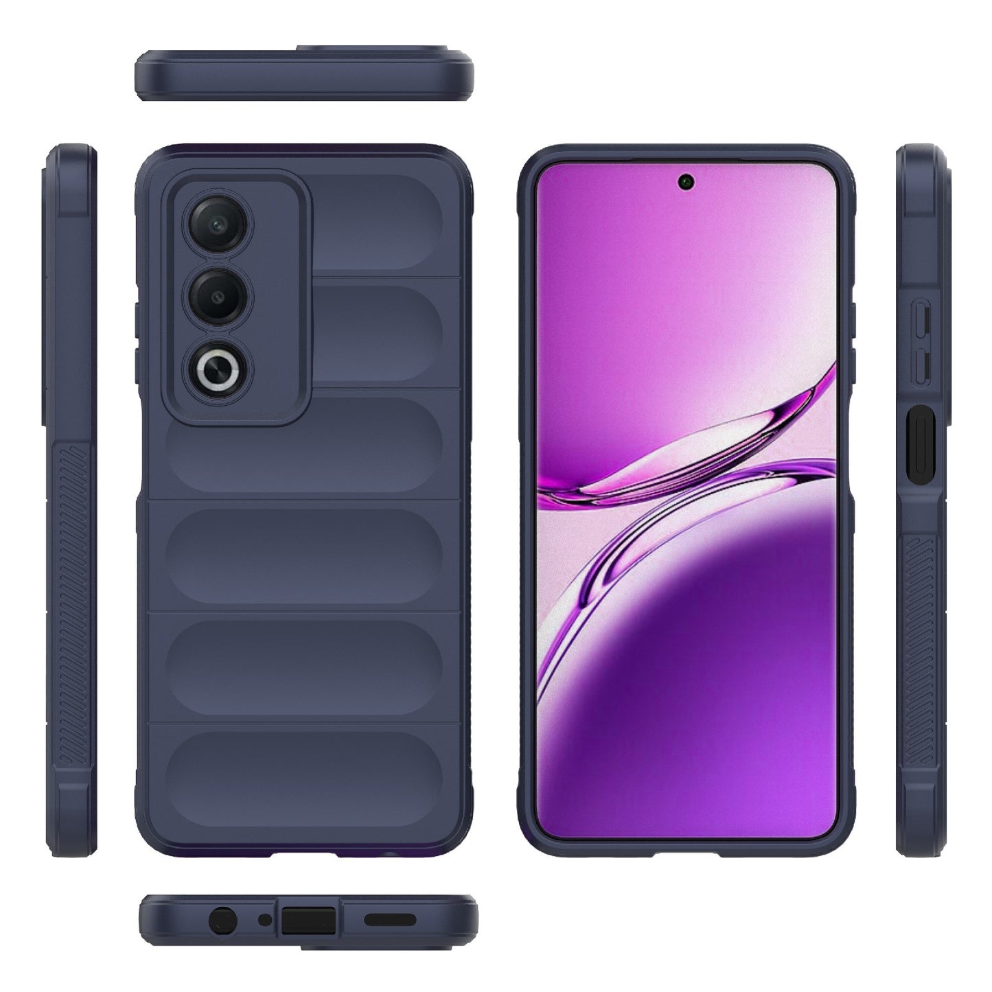 OPPO A3 Pro India Magic Shield Phone Case - Durable TPU + Flannel, Stylish Protection, Brightly Coloured, Wear-Resistant-buycases.co.uk