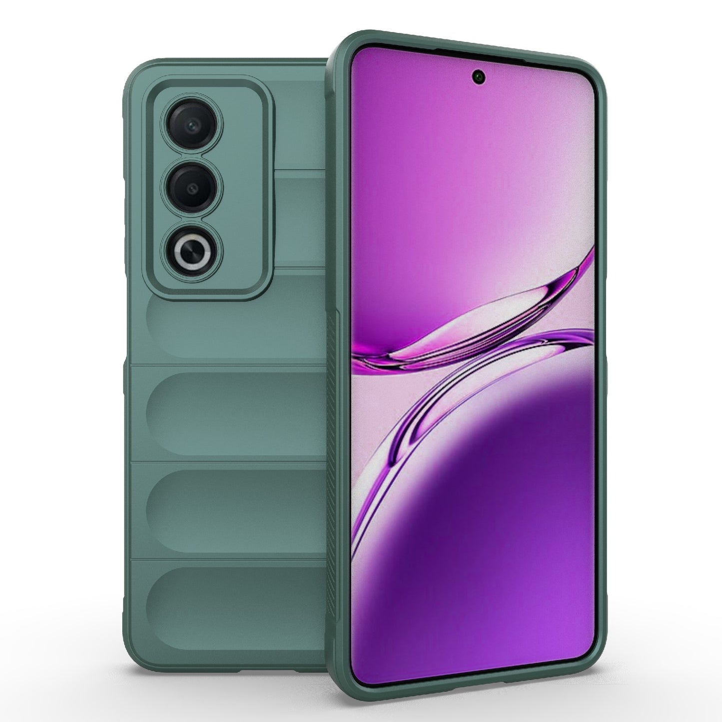 OPPO A3 Pro India Magic Shield Phone Case - Durable TPU + Flannel, Stylish Protection, Brightly Coloured, Wear-Resistant-buycases.co.uk