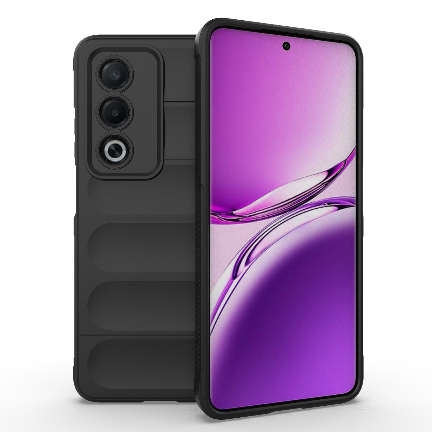 OPPO A3 Pro India Magic Shield Phone Case - Durable TPU + Flannel, Stylish Protection, Brightly Coloured, Wear-Resistant-buycases.co.uk