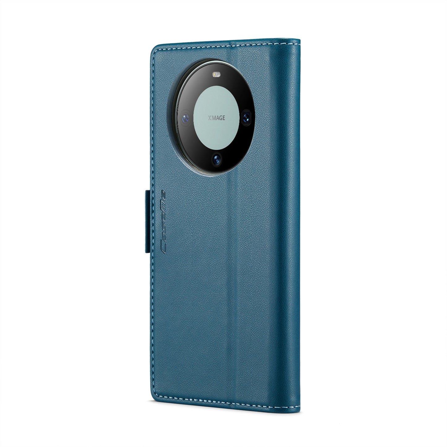 Huawei Mate 60 Leather Wallet Case - RFID Blocking, Stand Function, Card Slots