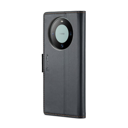 Huawei Mate 60 Pro+ Leather Wallet Case - RFID Blocking, Stand Function, Card Slots