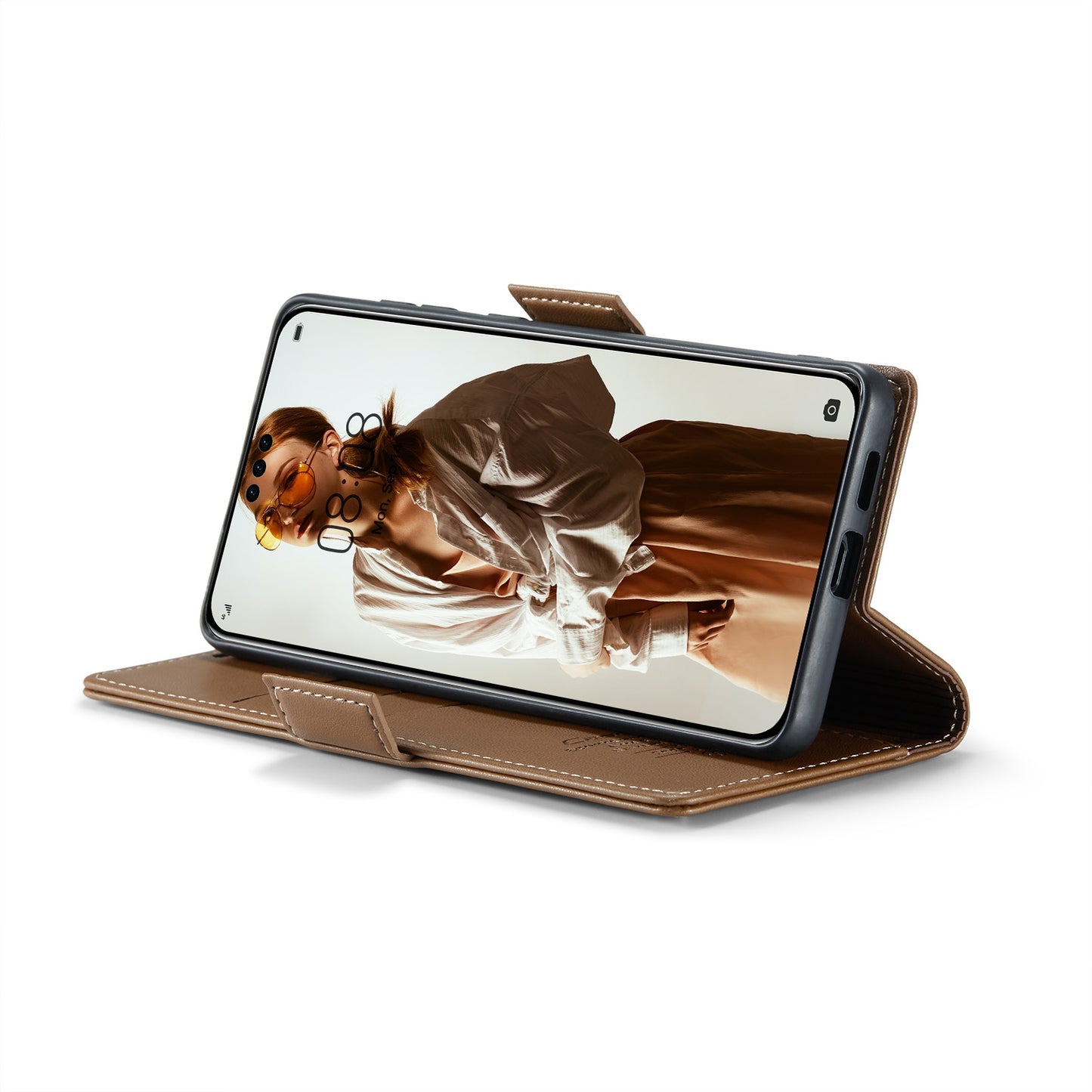 Huawei Mate 60 Pro+ Leather Wallet Case - RFID Blocking, Stand Function, Card Slots