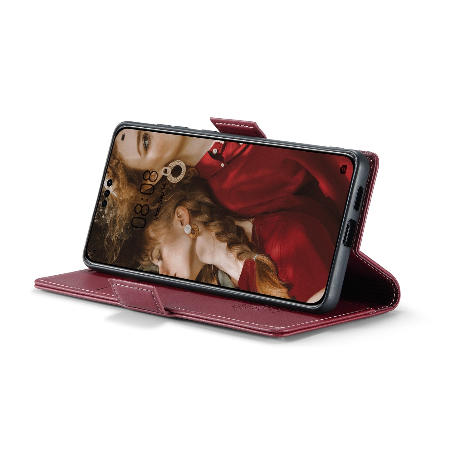 Huawei Mate 60 Pro+ Leather Wallet Case - RFID Blocking, Stand Function, Card Slots