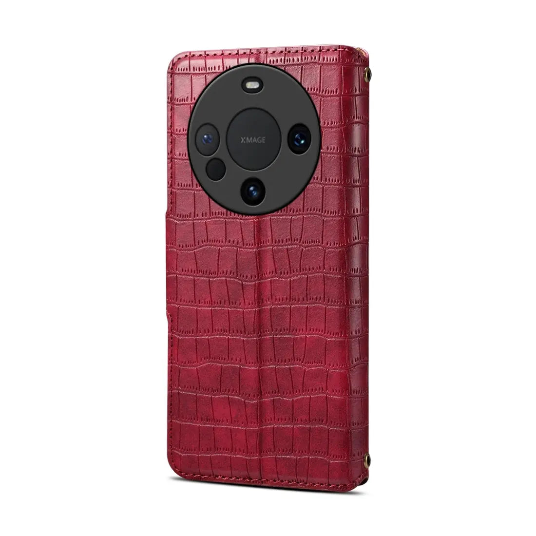 Huawei Mate 60 Pro Denior Leather Case - Crocodile Texture with Oil Edge, Wallet & Kickstand Features-buycases.co.uk