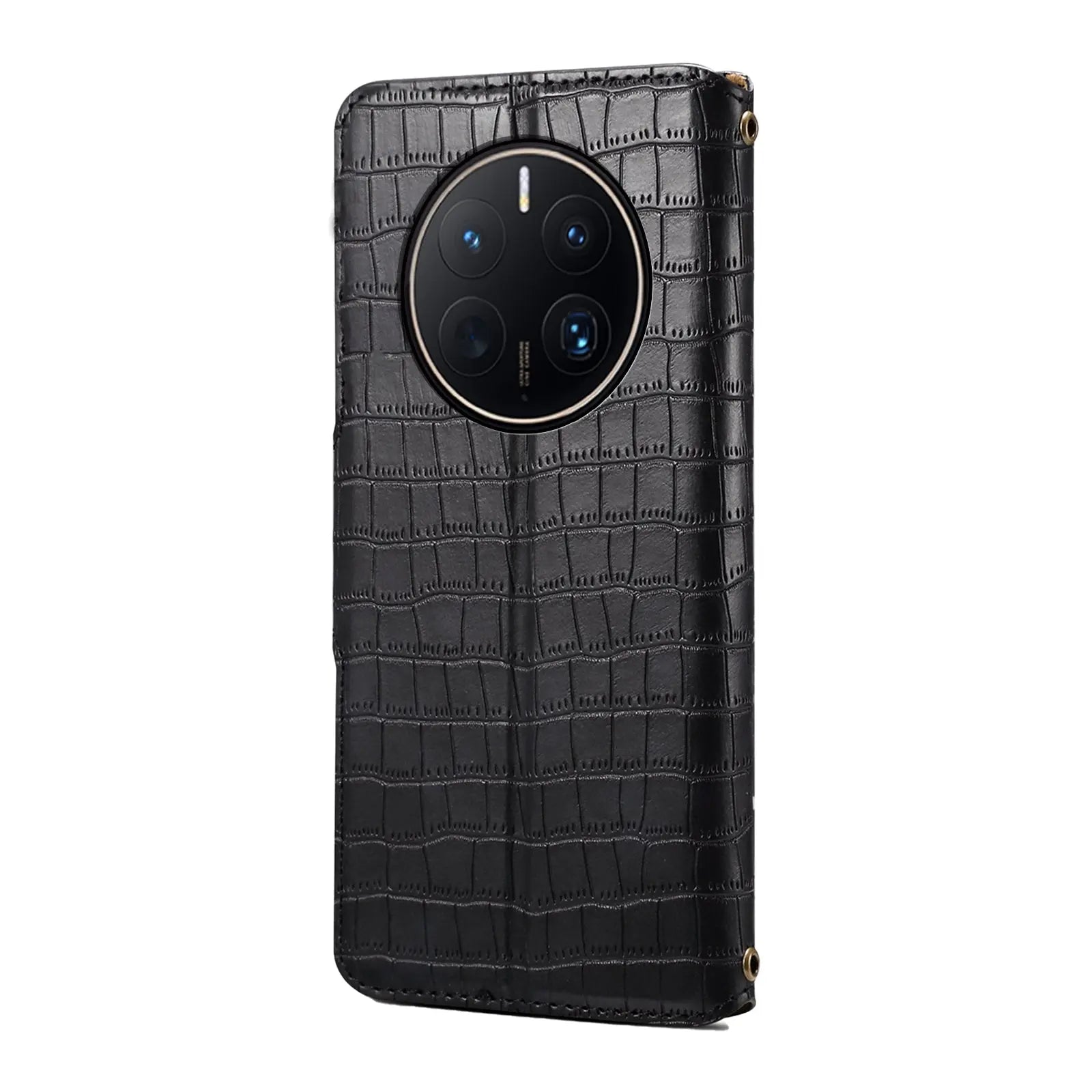 Huawei Mate 50 Pro Denior Leather Case - Crocodile Texture with Oil Edge, Wallet & Kickstand Features-buycases.co.uk